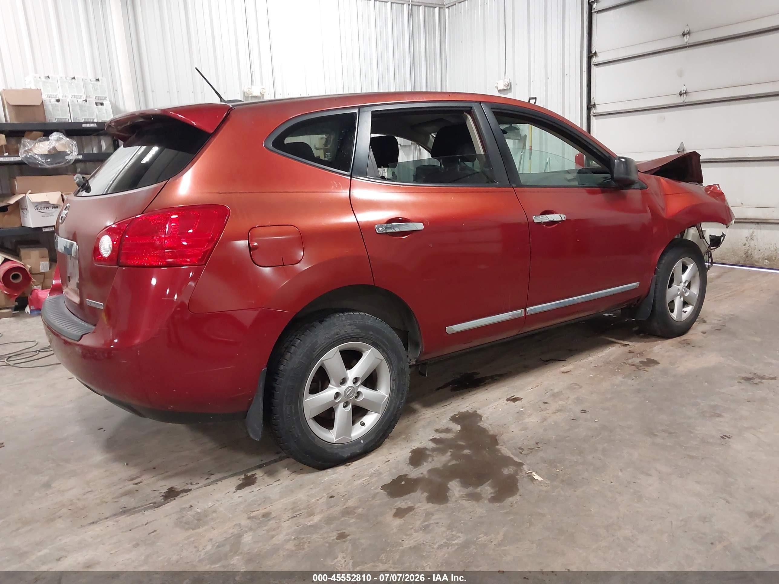 2012 Nissan Rogue S Orange vin: JN8AS5MT4CW269396