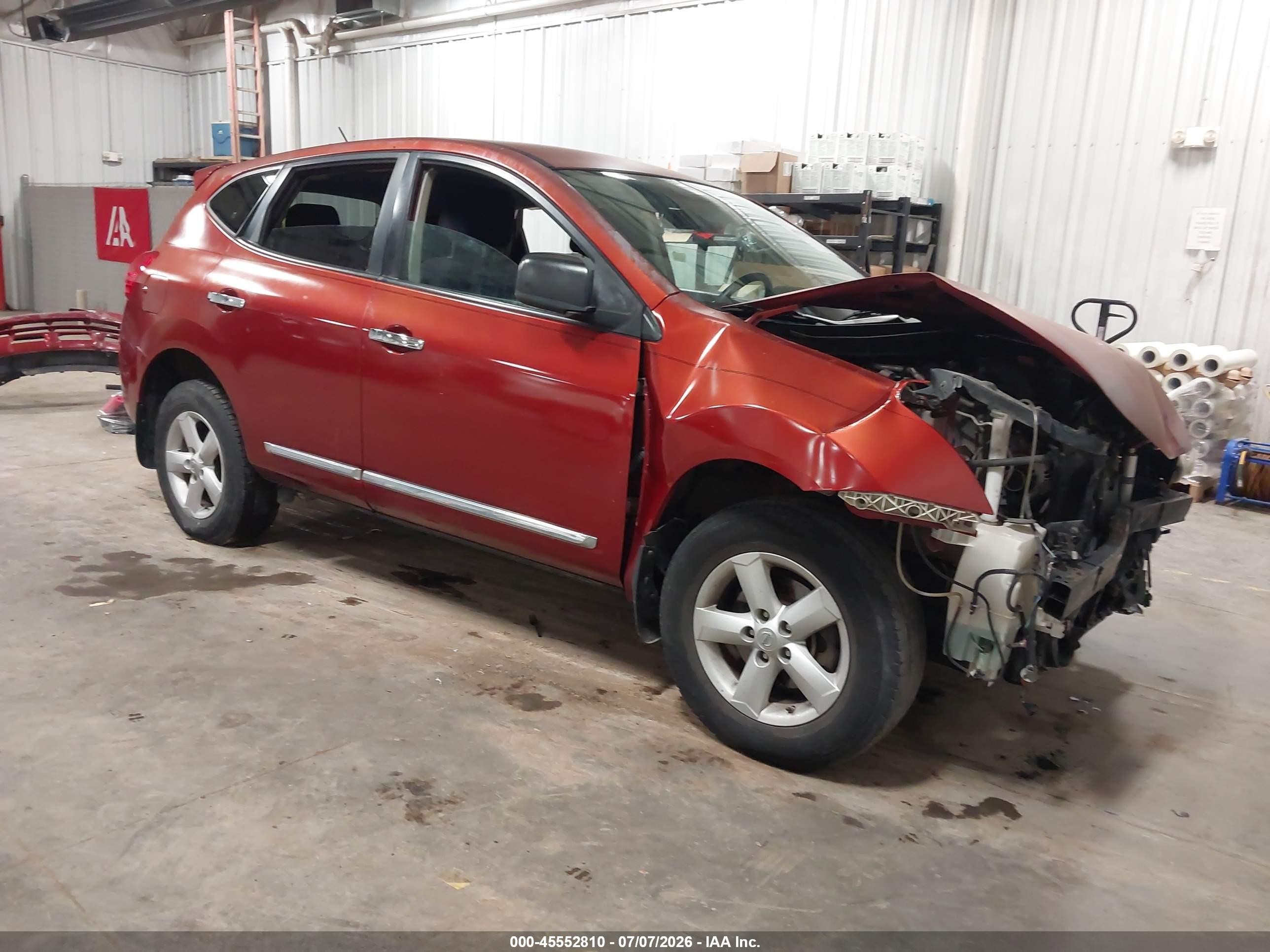 2012 Nissan Rogue S Orange vin: JN8AS5MT4CW269396