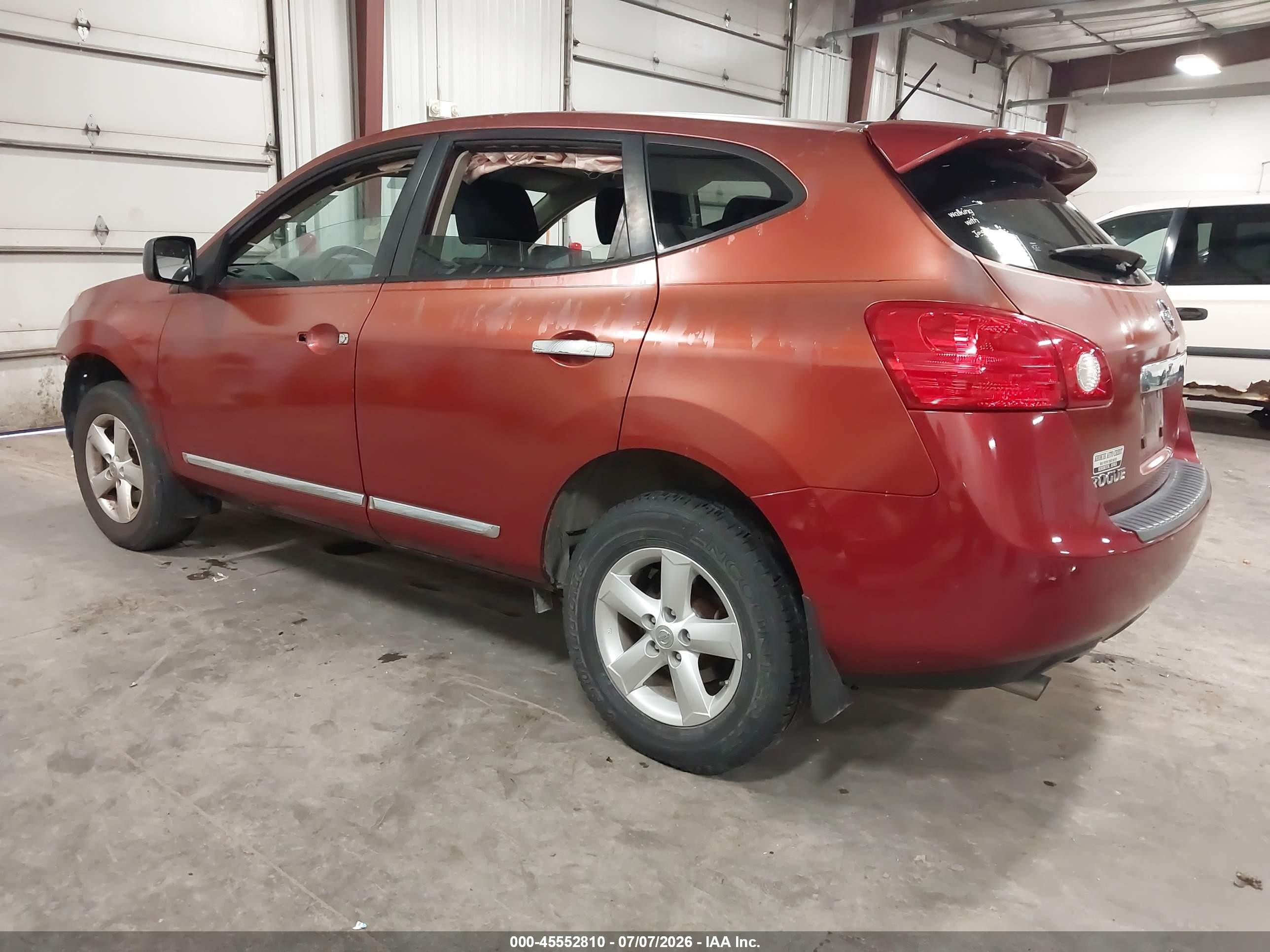 2012 Nissan Rogue S Orange vin: JN8AS5MT4CW269396