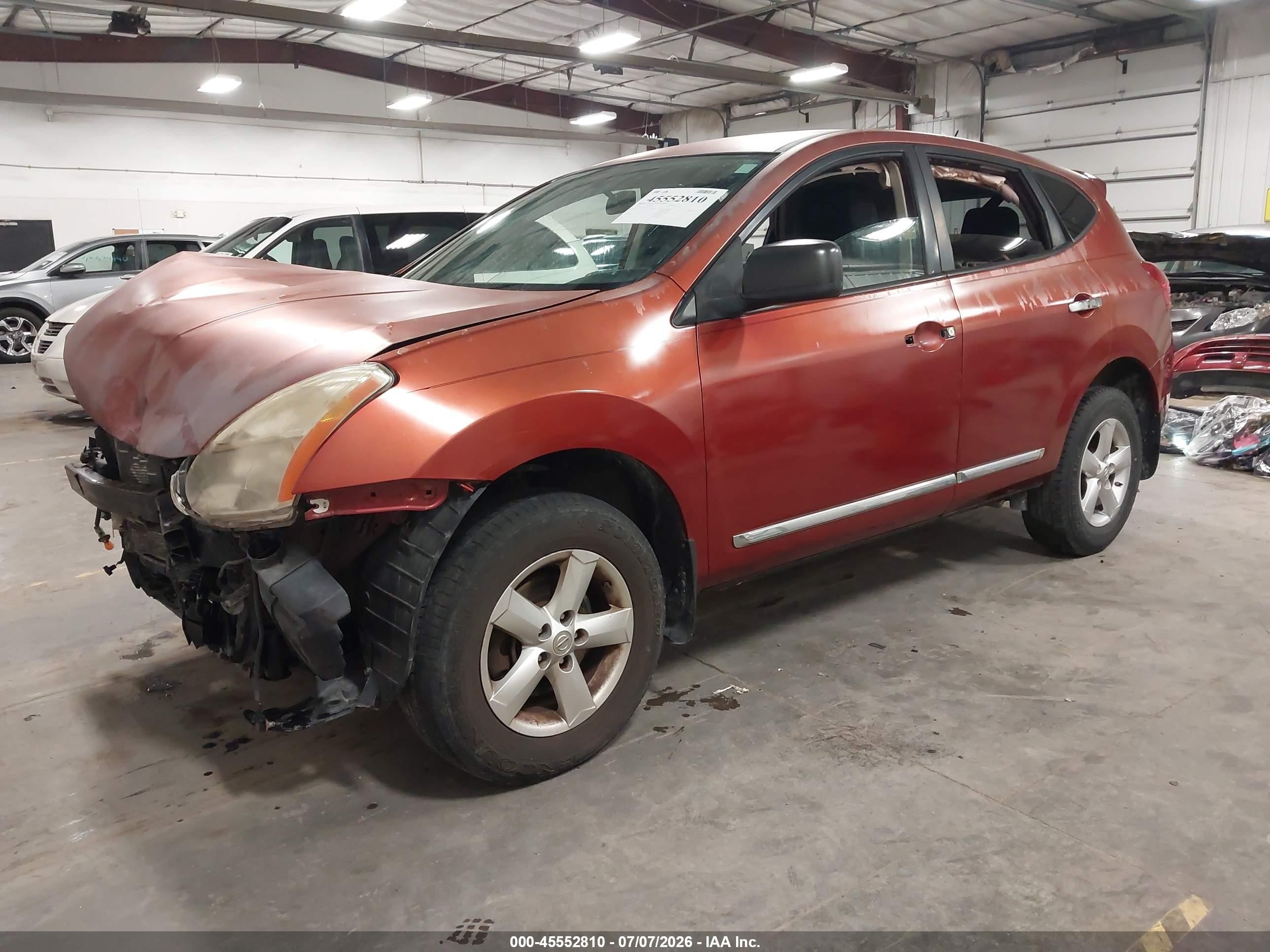 2012 Nissan Rogue S Orange vin: JN8AS5MT4CW269396
