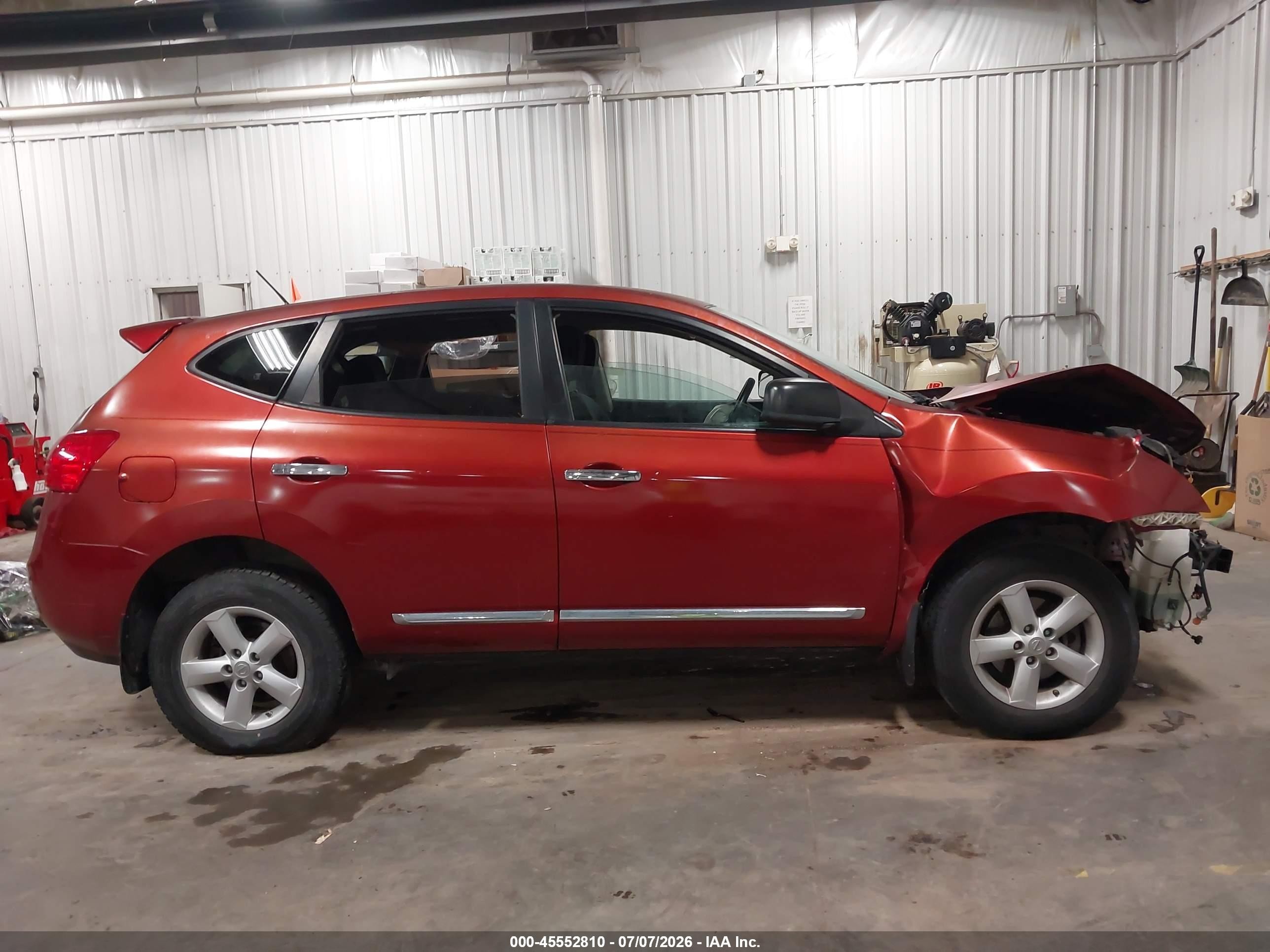 2012 Nissan Rogue S Orange vin: JN8AS5MT4CW269396