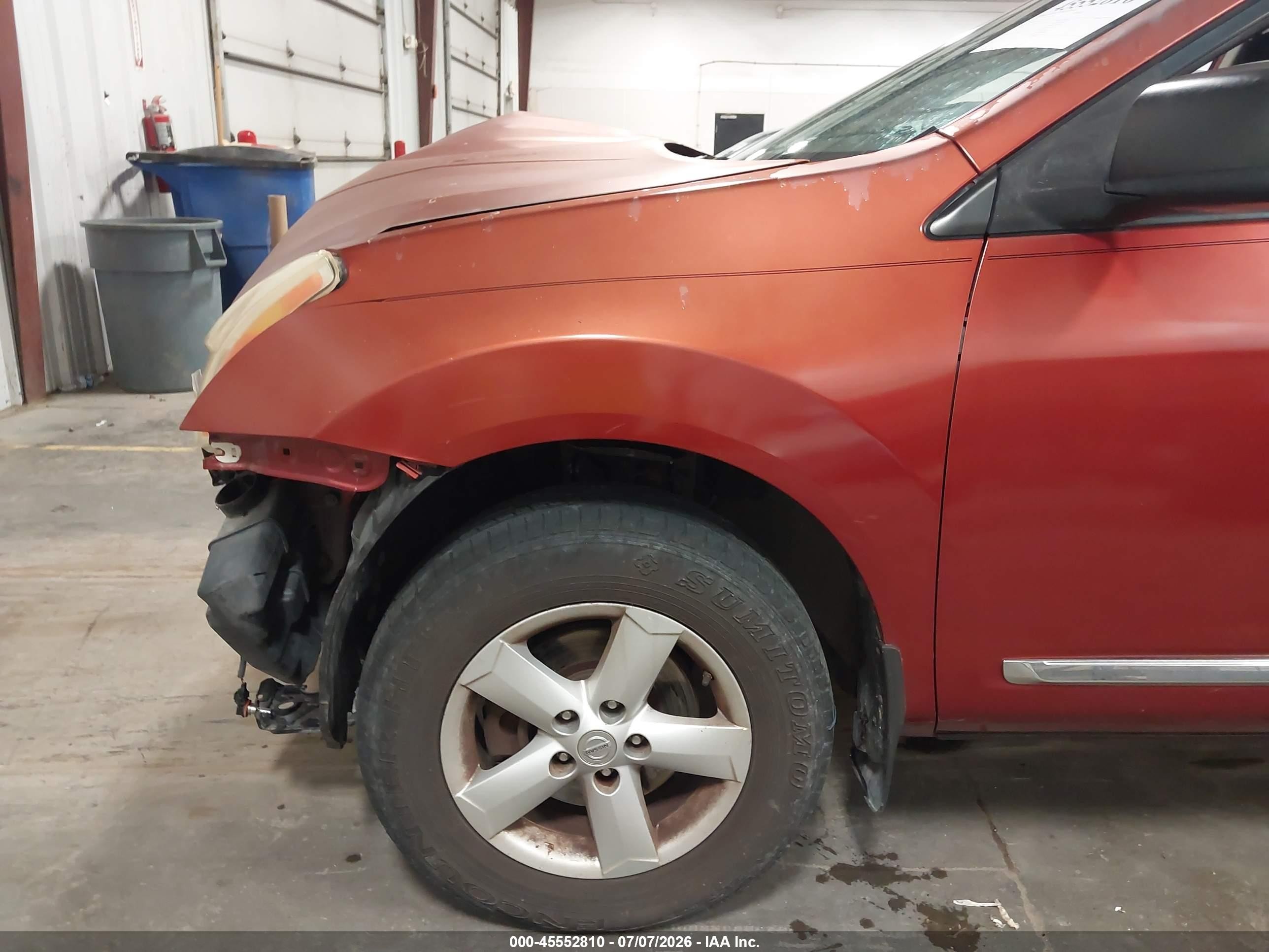 2012 Nissan Rogue S Orange vin: JN8AS5MT4CW269396