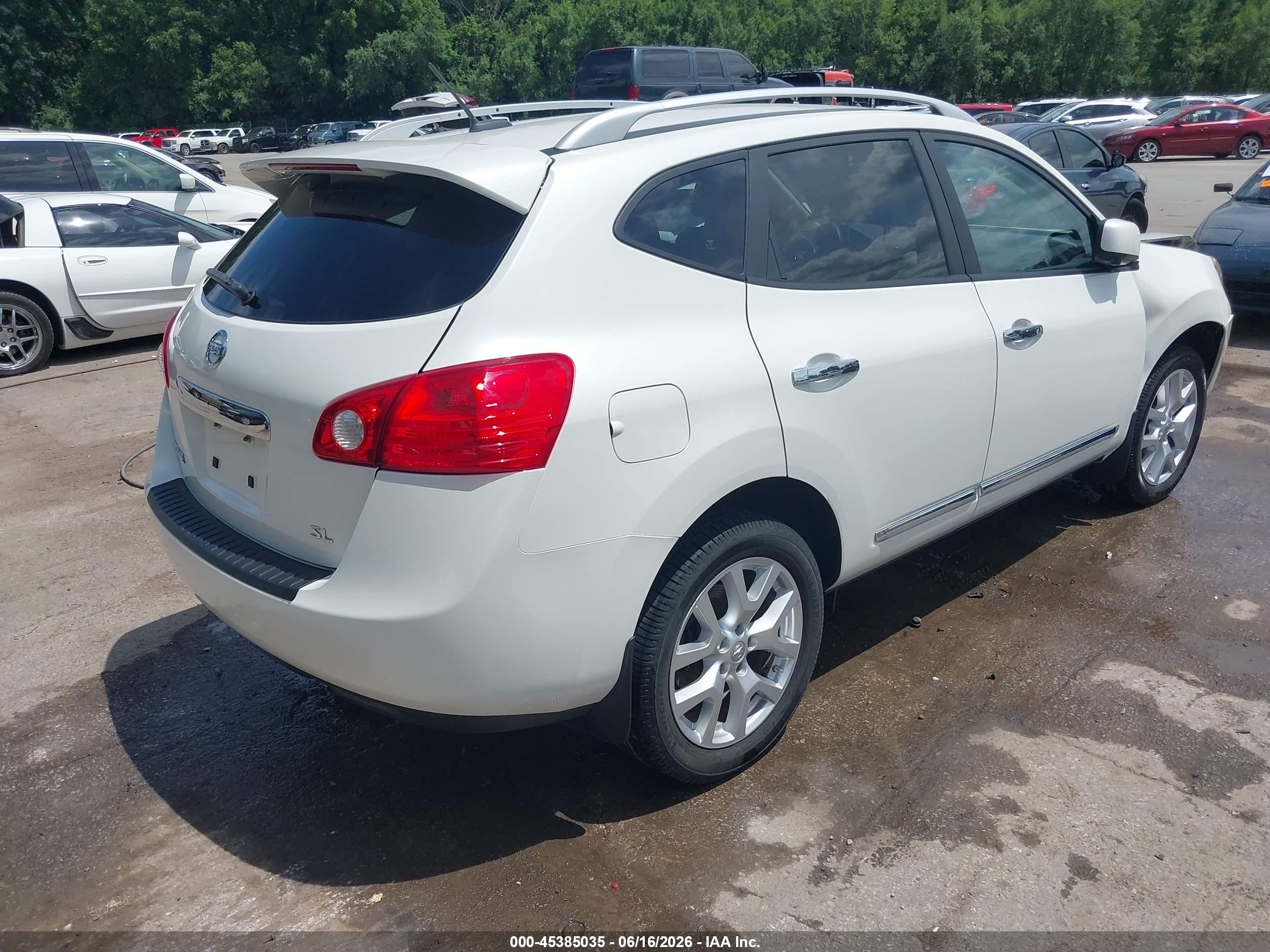 2012 Nissan Rogue Sv W/sl Pkg White vin: JN8AS5MT4CW274288