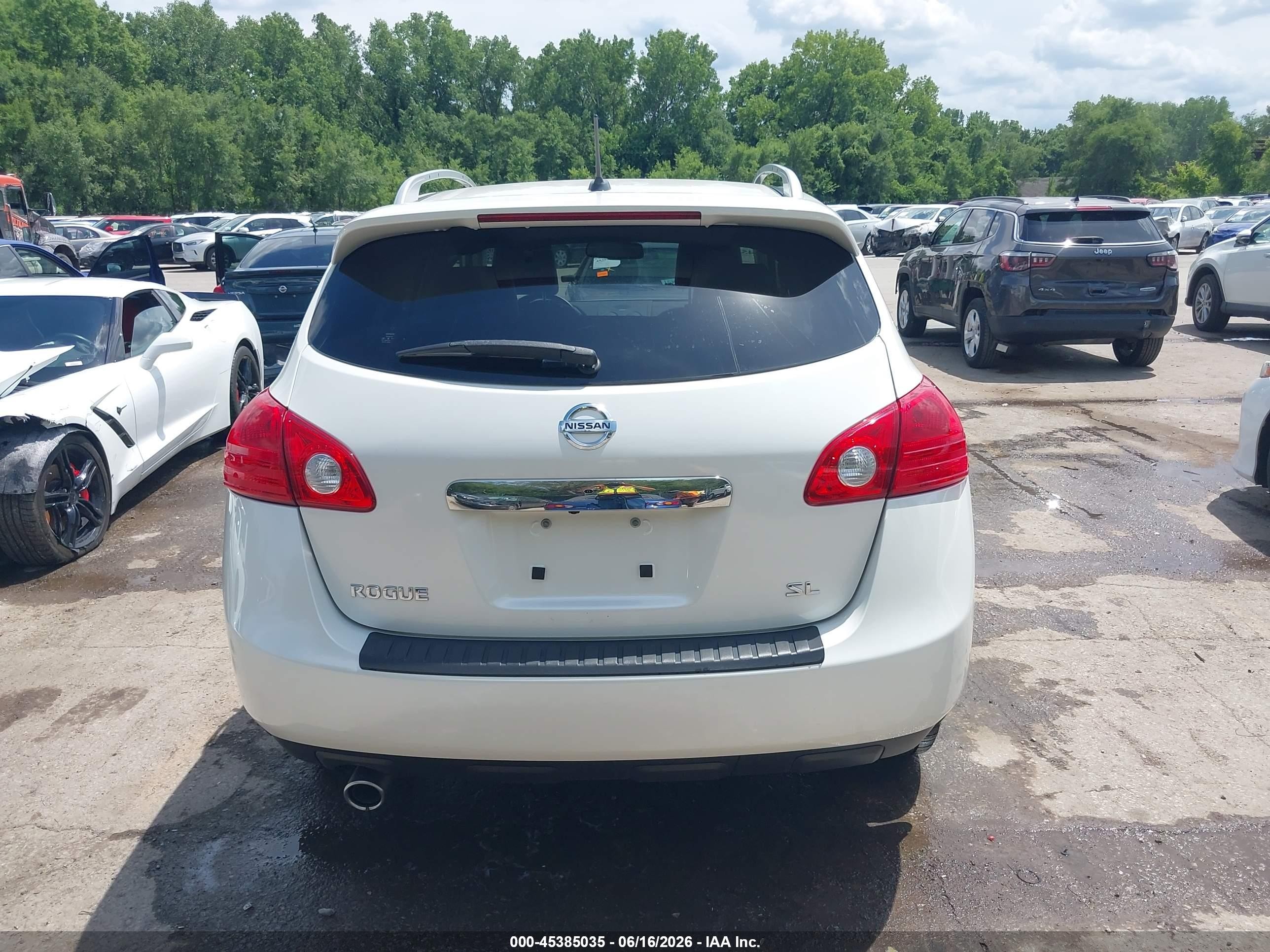2012 Nissan Rogue Sv W/sl Pkg White vin: JN8AS5MT4CW274288