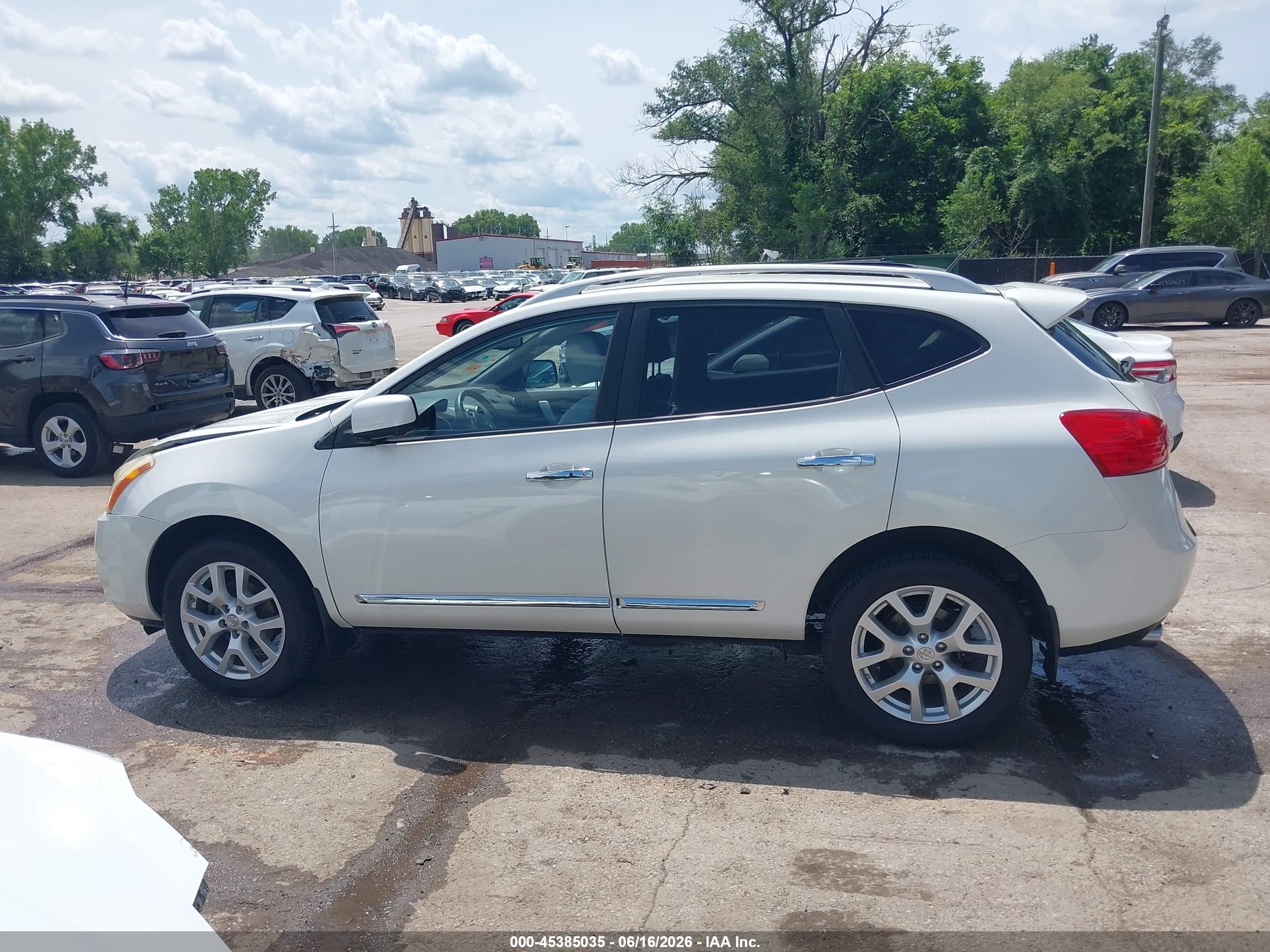 2012 Nissan Rogue Sv W/sl Pkg White vin: JN8AS5MT4CW274288