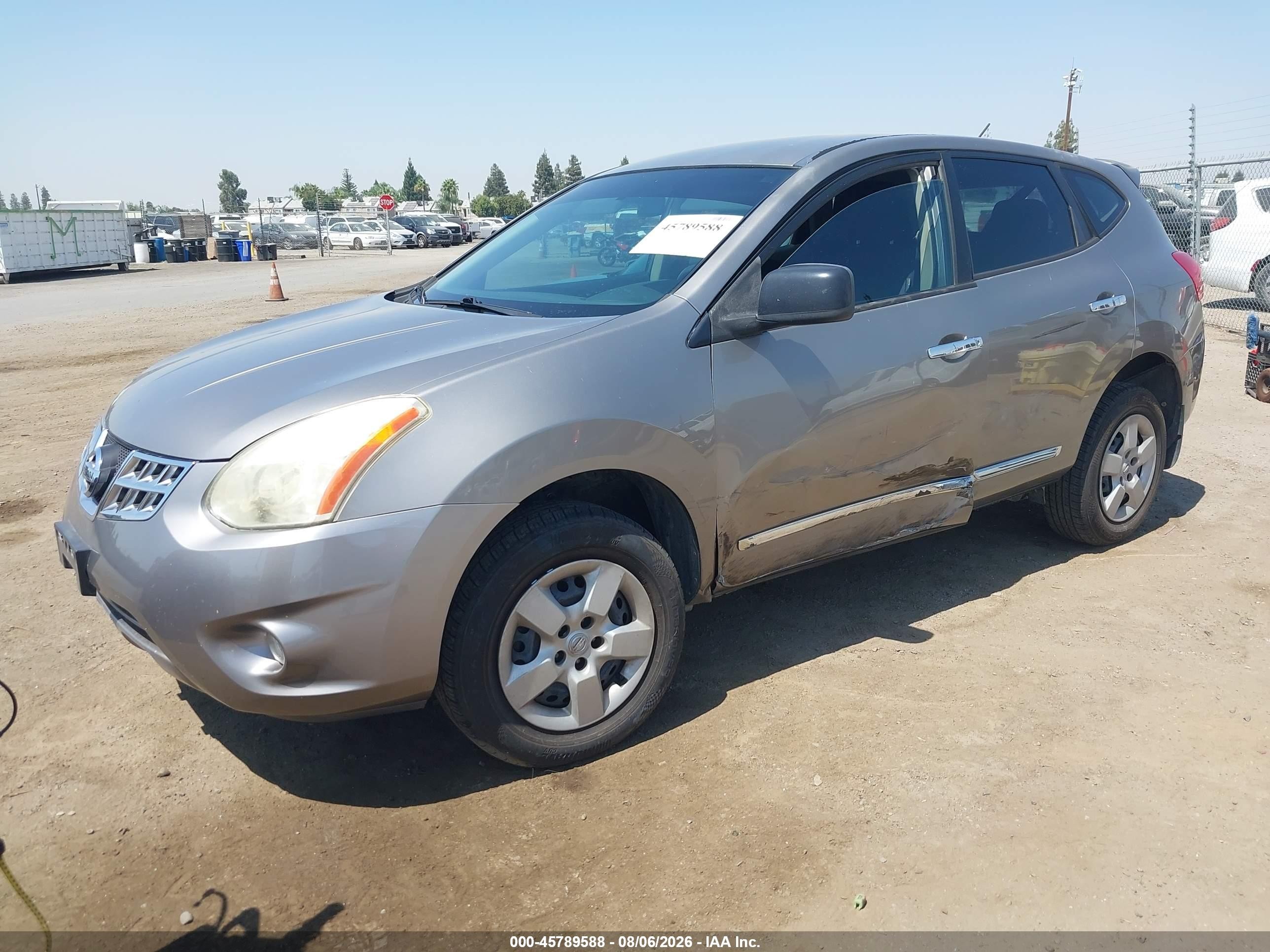 2012 Nissan Rogue S Серый vin: JN8AS5MT4CW276347