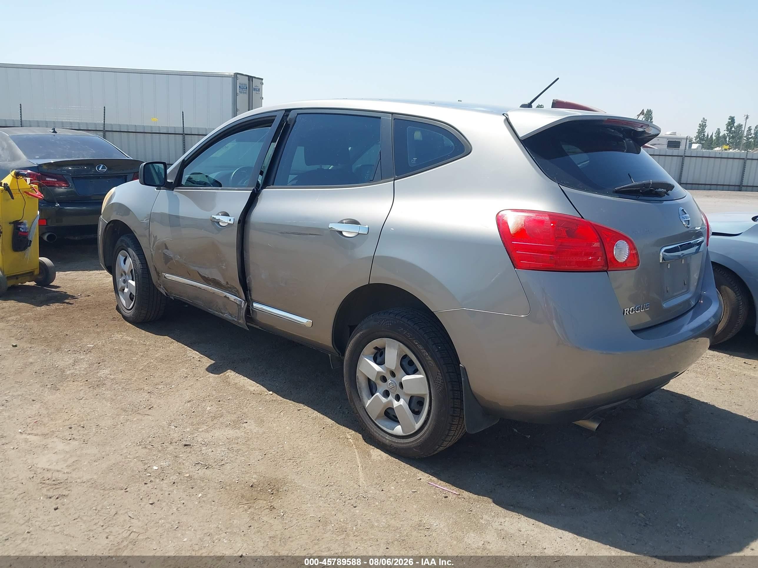 2012 Nissan Rogue S Серый vin: JN8AS5MT4CW276347