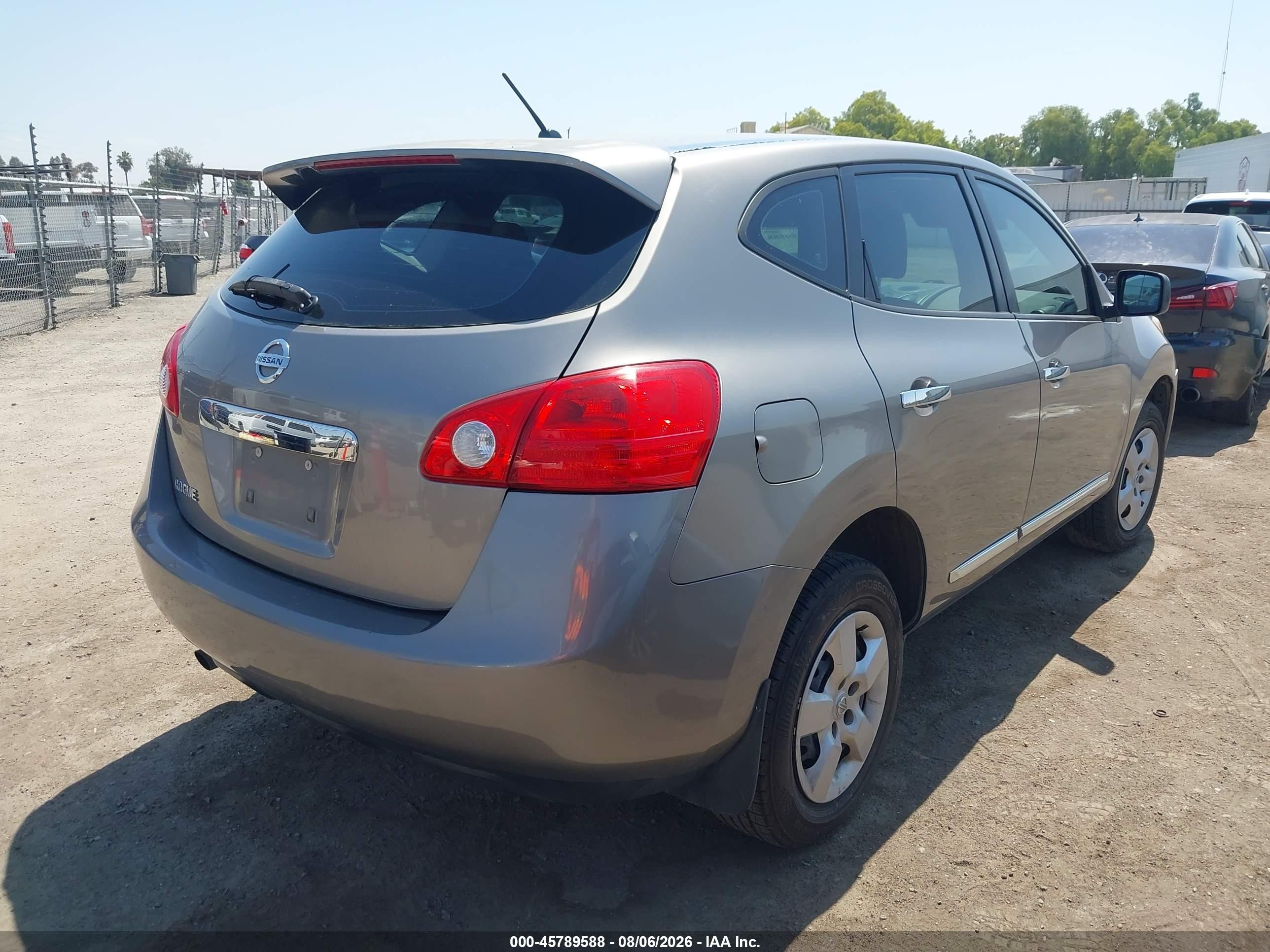 2012 Nissan Rogue S Серый vin: JN8AS5MT4CW276347