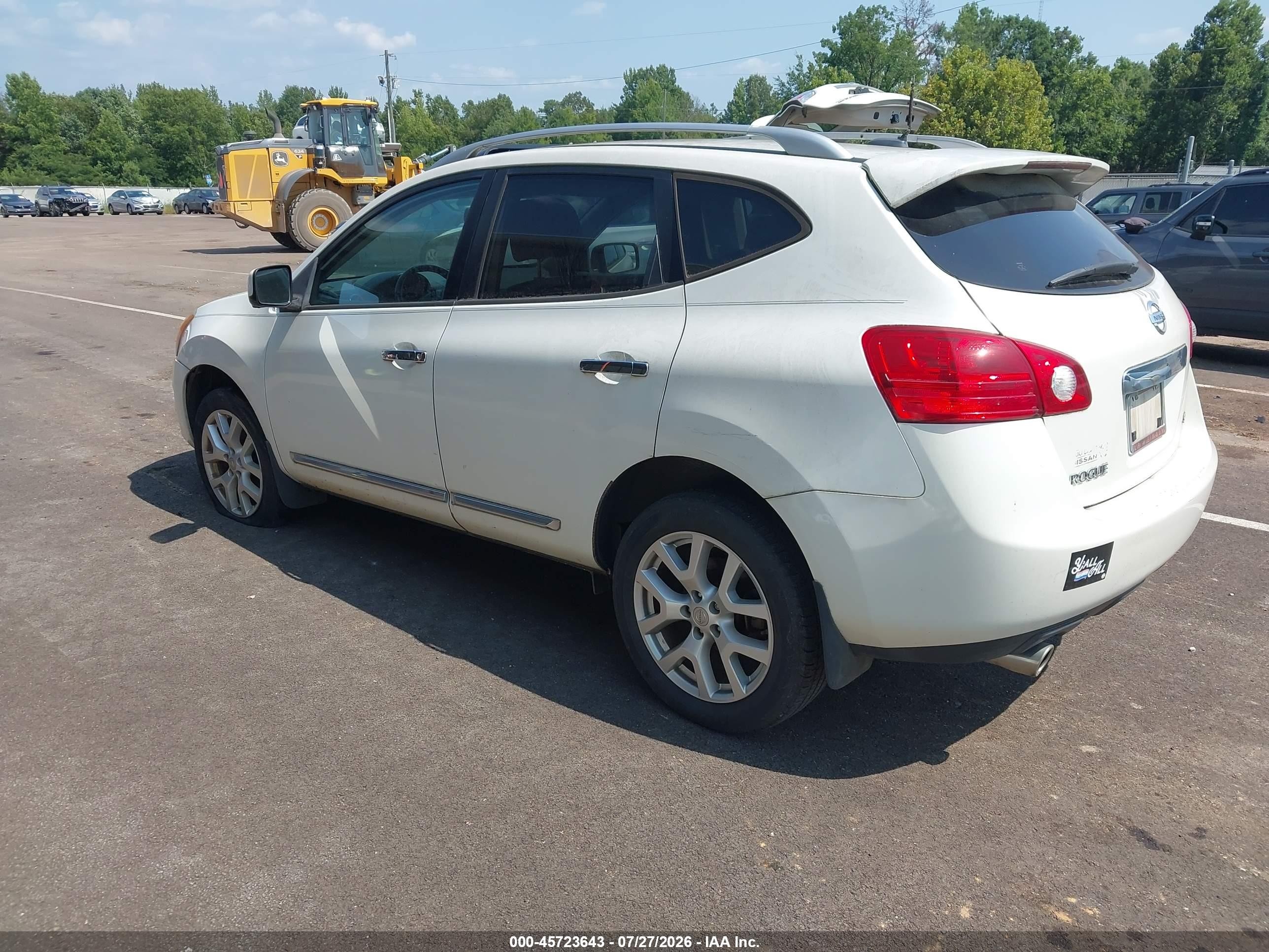 2012 Nissan Rogue Sv W/sl Pkg White vin: JN8AS5MT4CW280835