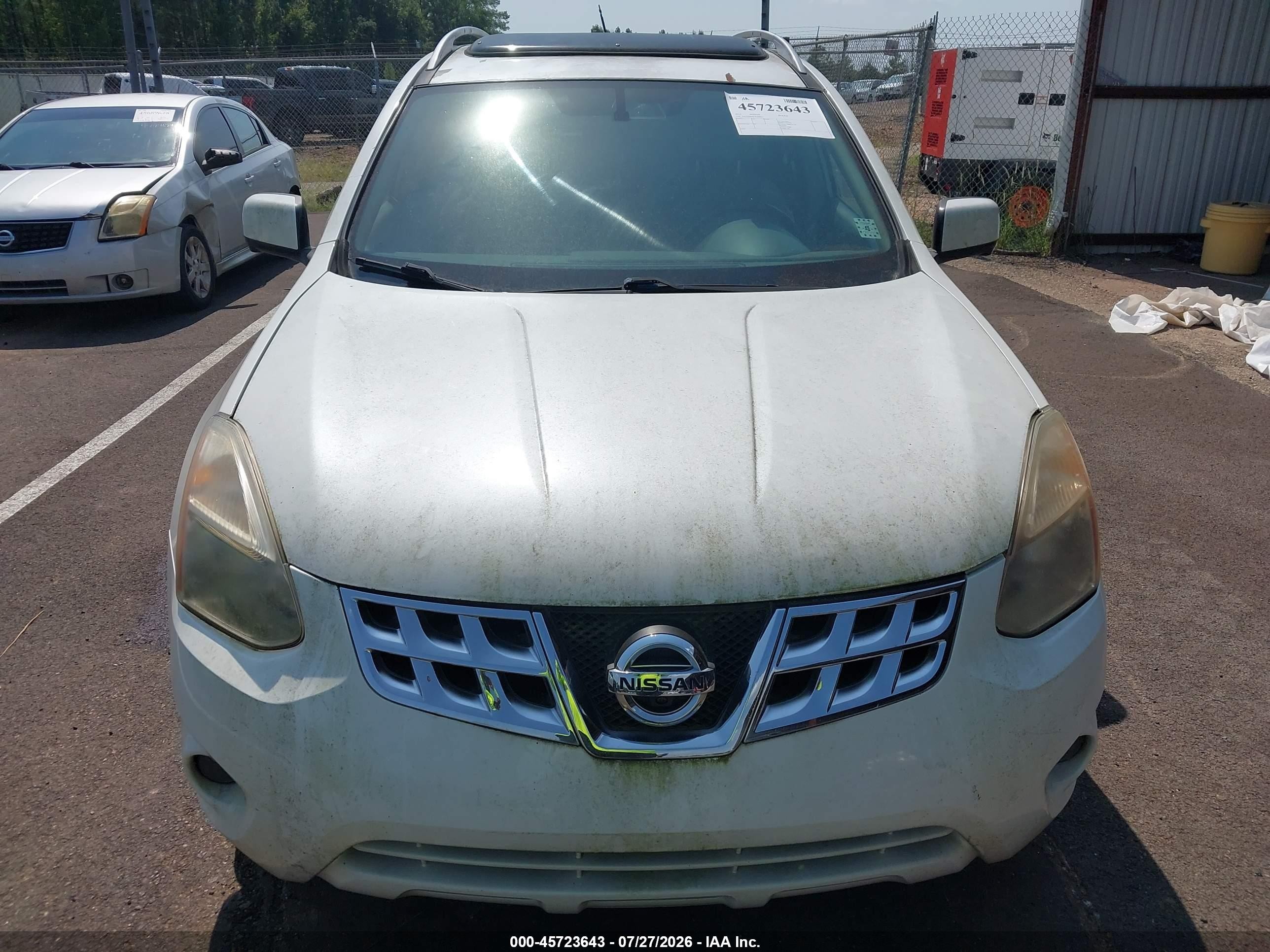 2012 Nissan Rogue Sv W/sl Pkg White vin: JN8AS5MT4CW280835