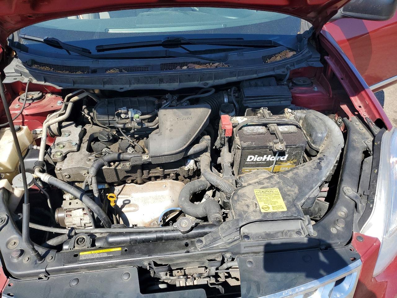 2012 Nissan Rogue S Burgundy vin: JN8AS5MT4CW283721