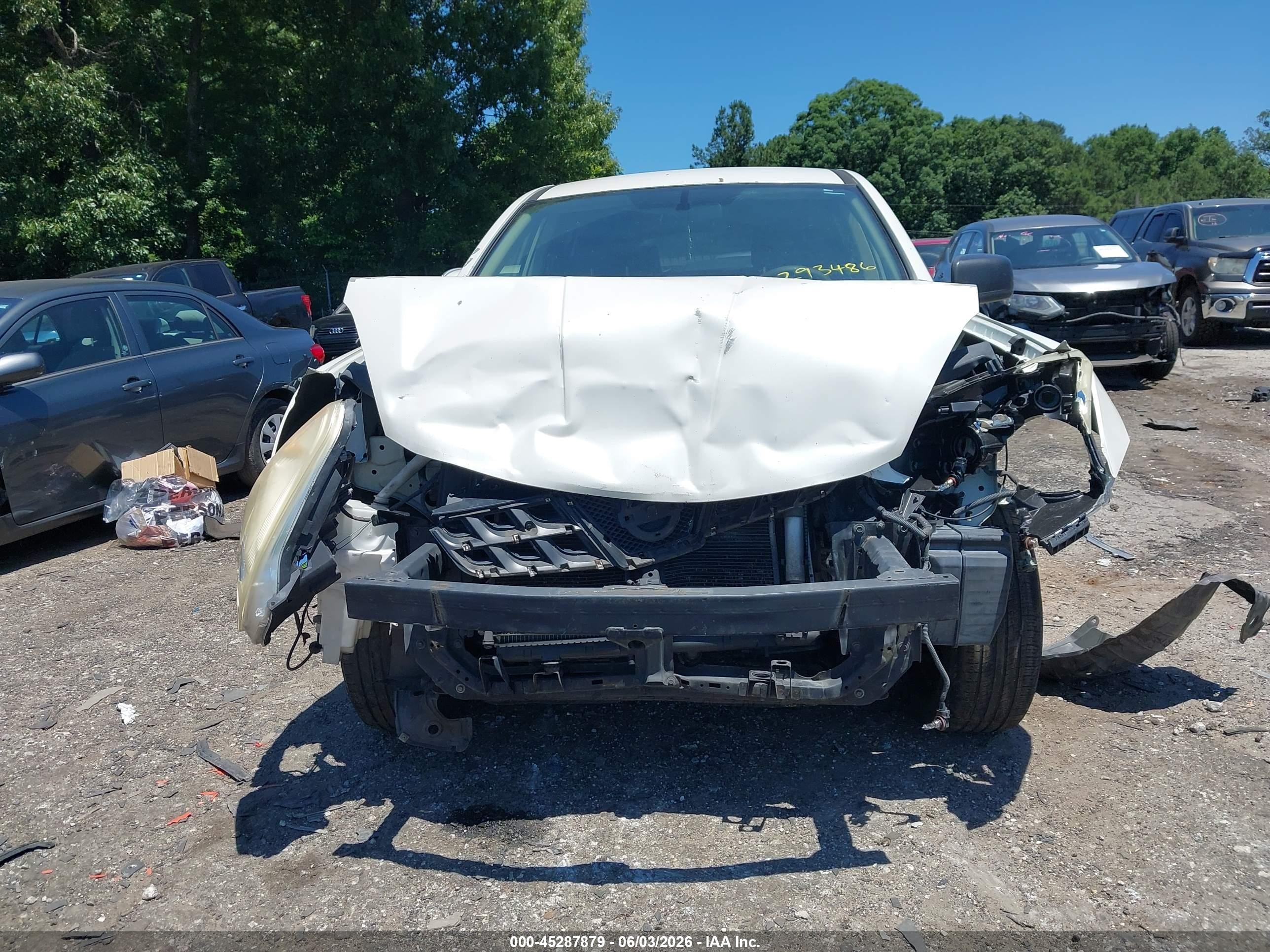 2012 Nissan Rogue S Белый vin: JN8AS5MT4CW293486