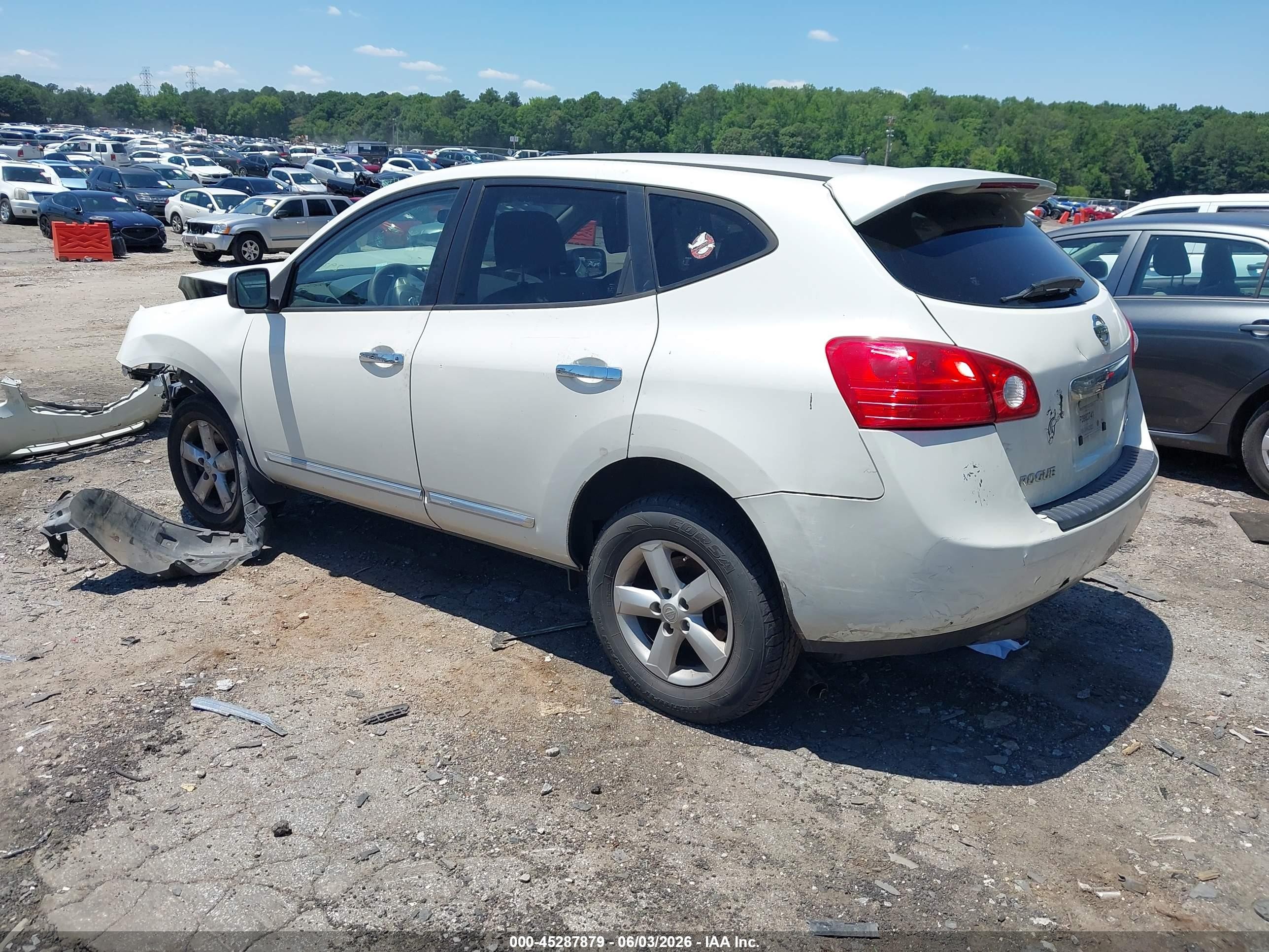 2012 Nissan Rogue S Белый vin: JN8AS5MT4CW293486