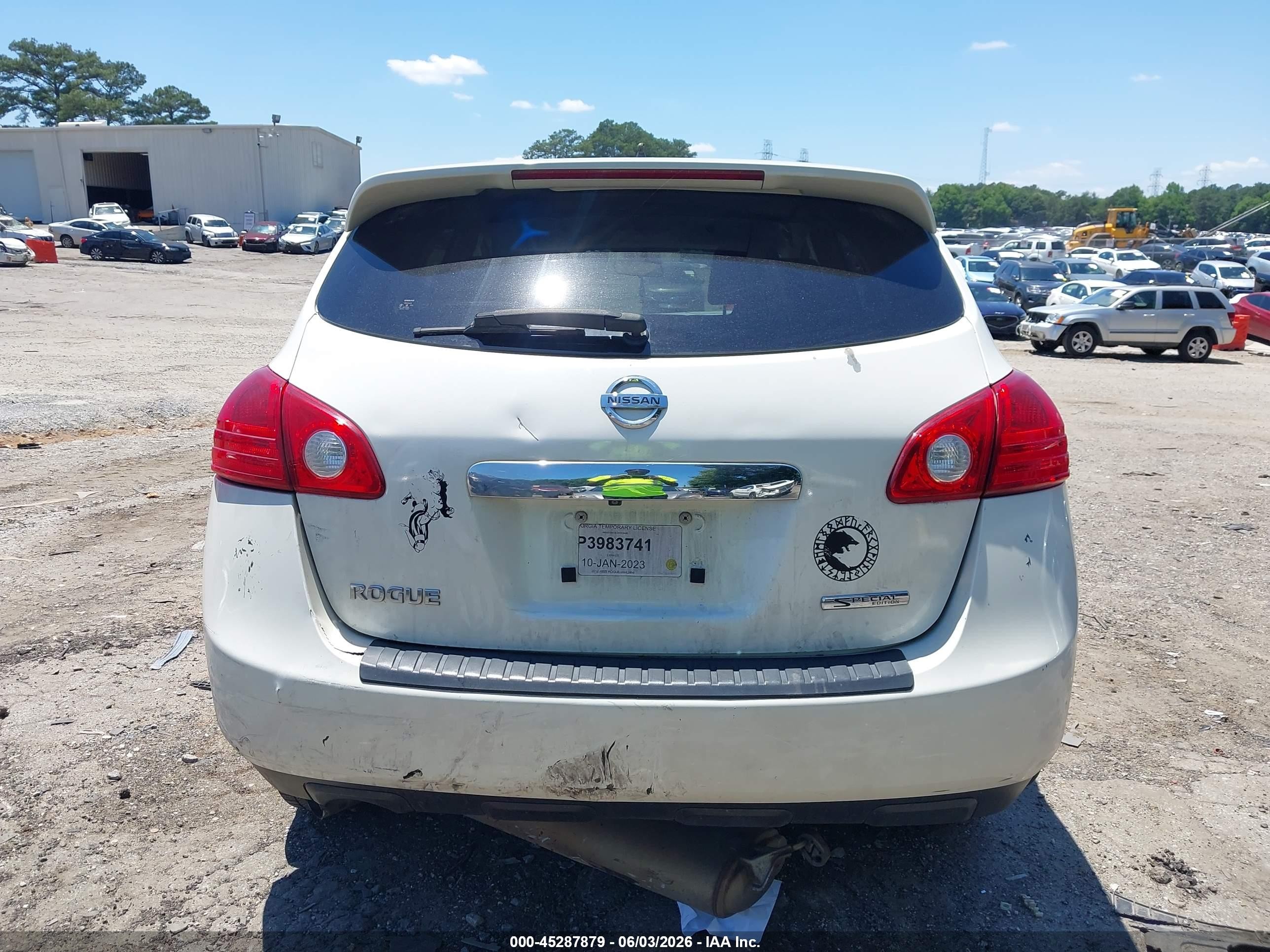 2012 Nissan Rogue S Белый vin: JN8AS5MT4CW293486