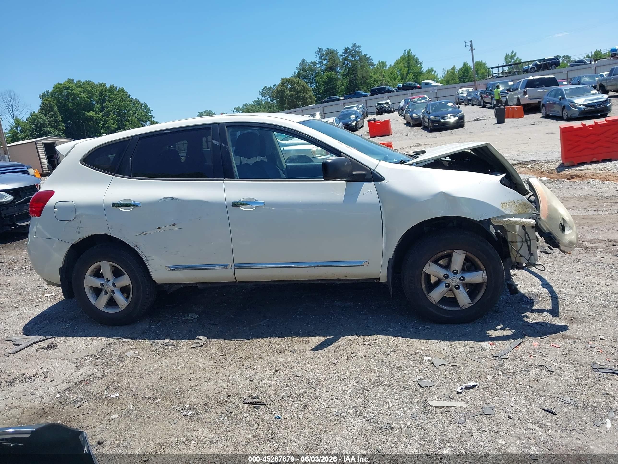 2012 Nissan Rogue S Белый vin: JN8AS5MT4CW293486