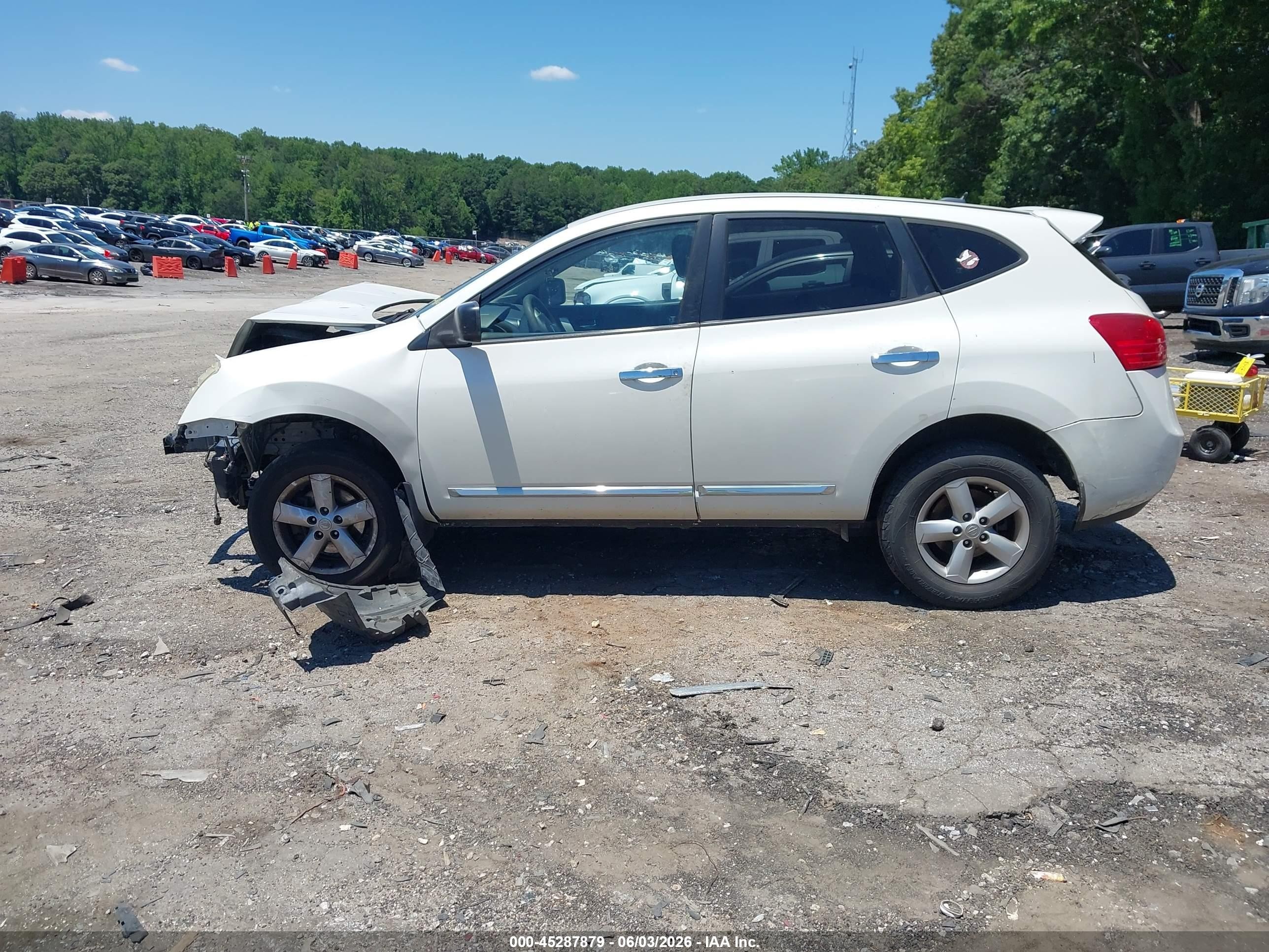 2012 Nissan Rogue S Белый vin: JN8AS5MT4CW293486