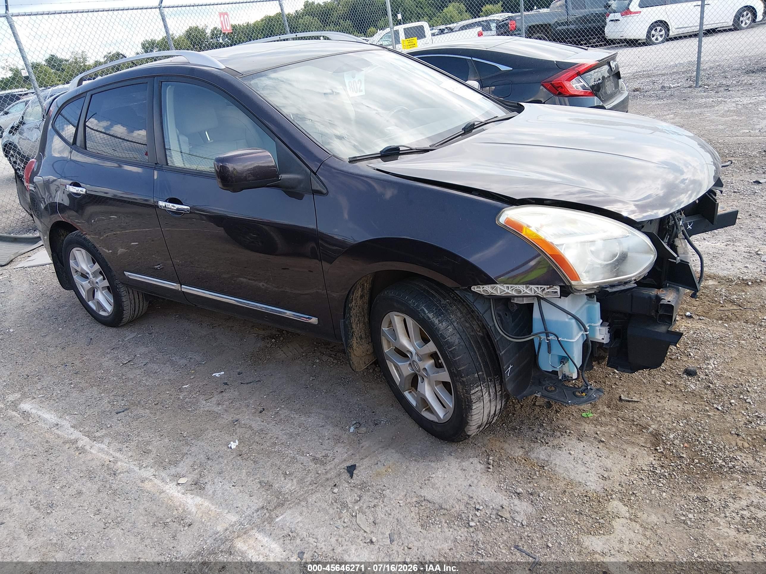 2012 Nissan Rogue Sv W/sl Pkg Бежевый vin: JN8AS5MT4CW297876