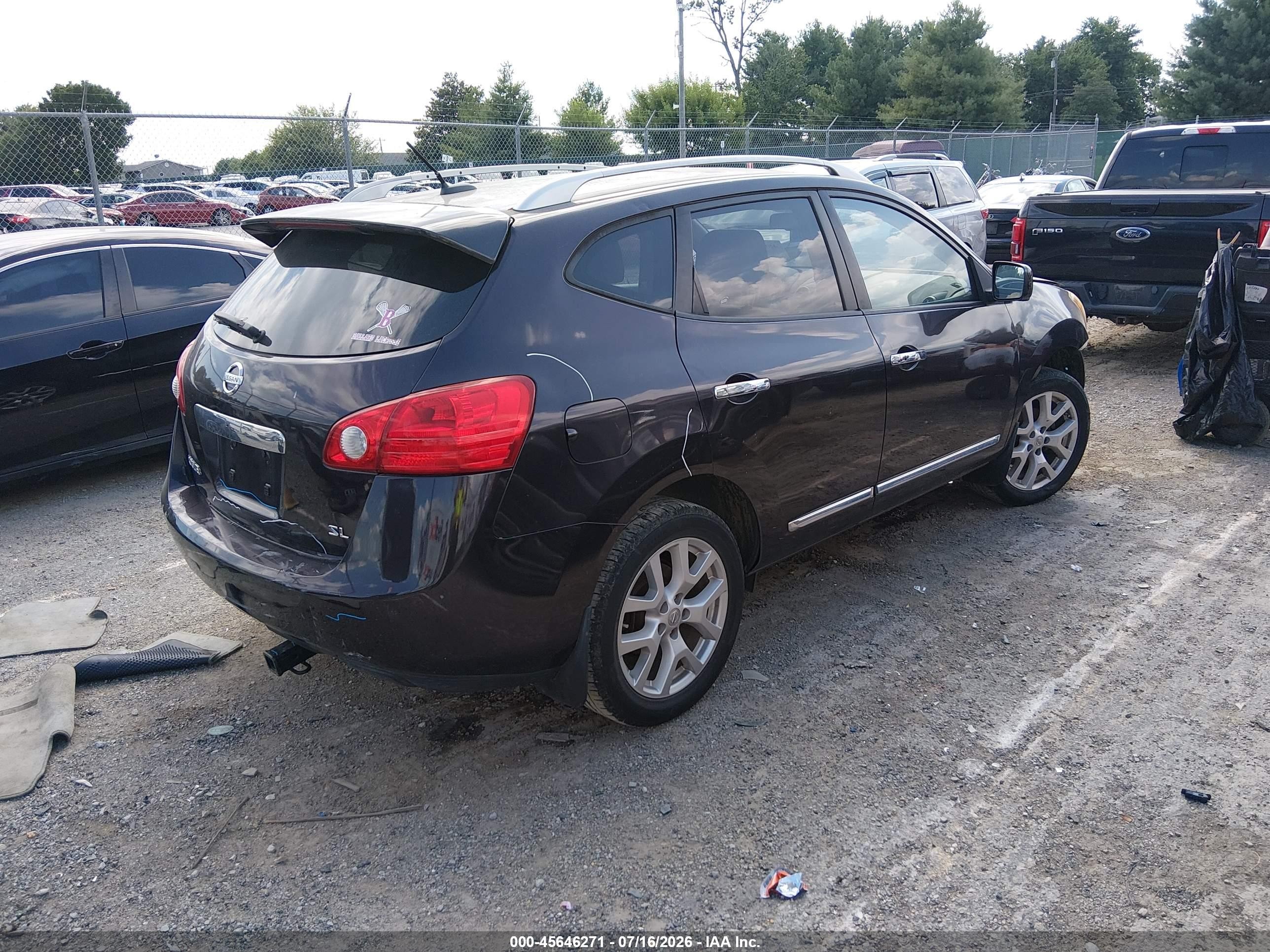 2012 Nissan Rogue Sv W/sl Pkg Beige vin: JN8AS5MT4CW297876