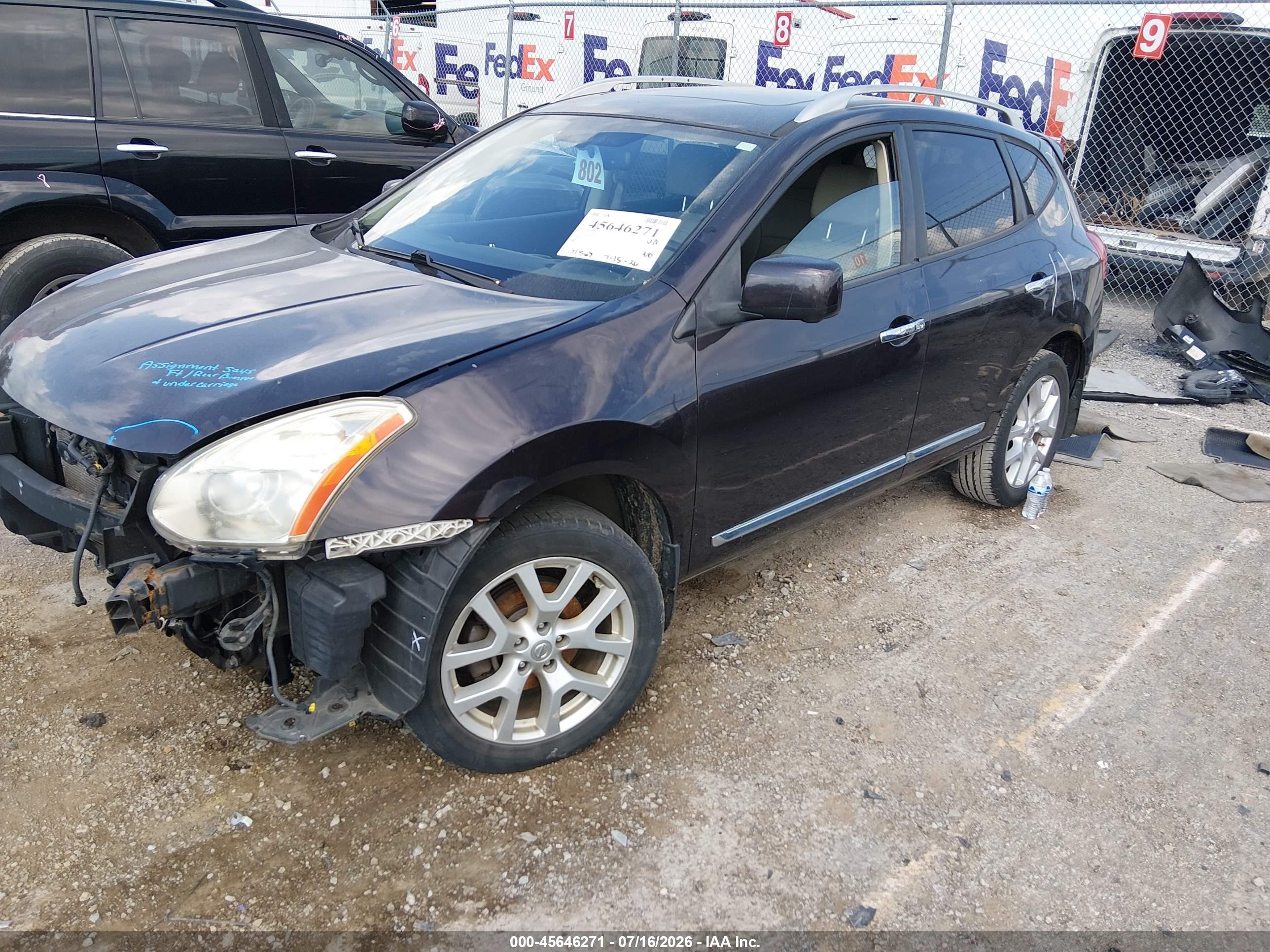 2012 Nissan Rogue Sv W/sl Pkg Beige vin: JN8AS5MT4CW297876