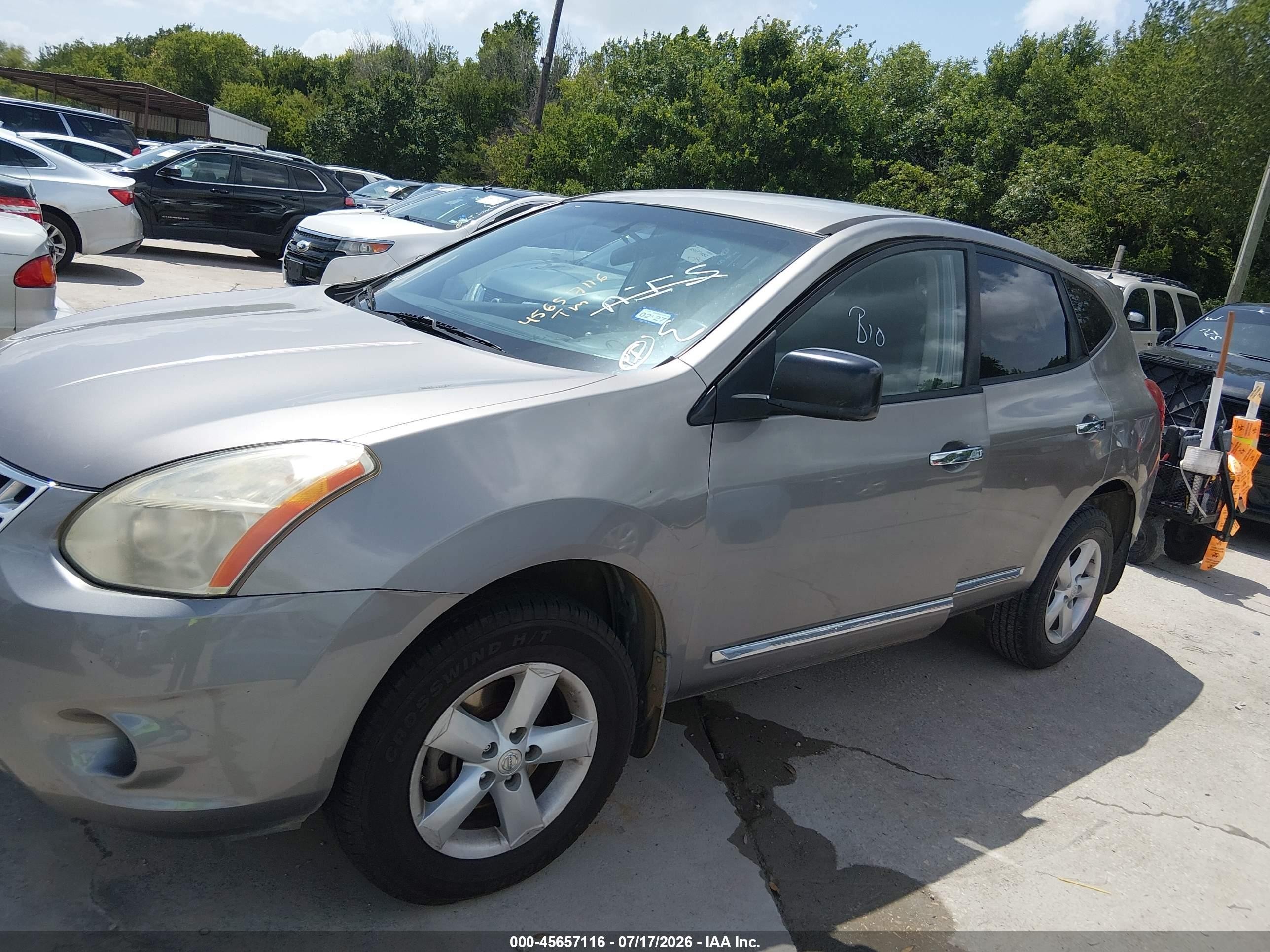 2012 Nissan Rogue S Brown vin: JN8AS5MT4CW612787