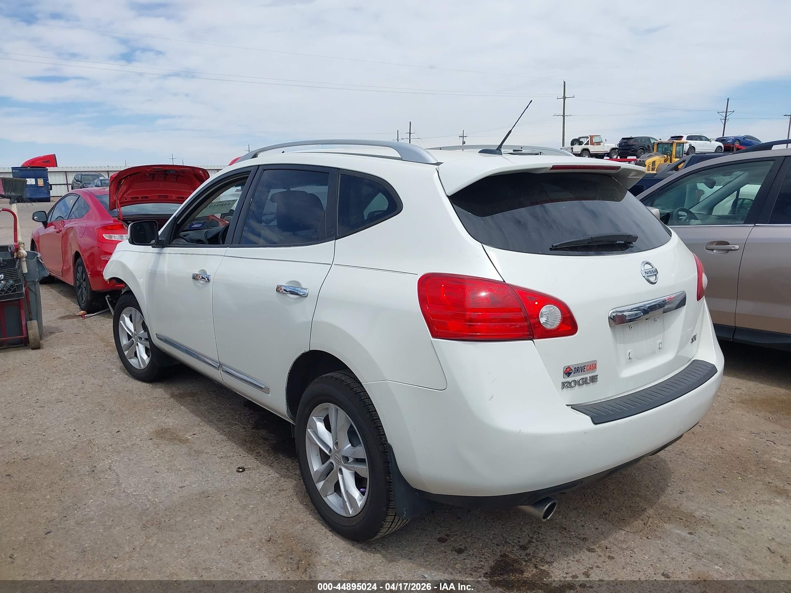2013 Nissan Rogue Sv White vin: JN8AS5MT4DW004754