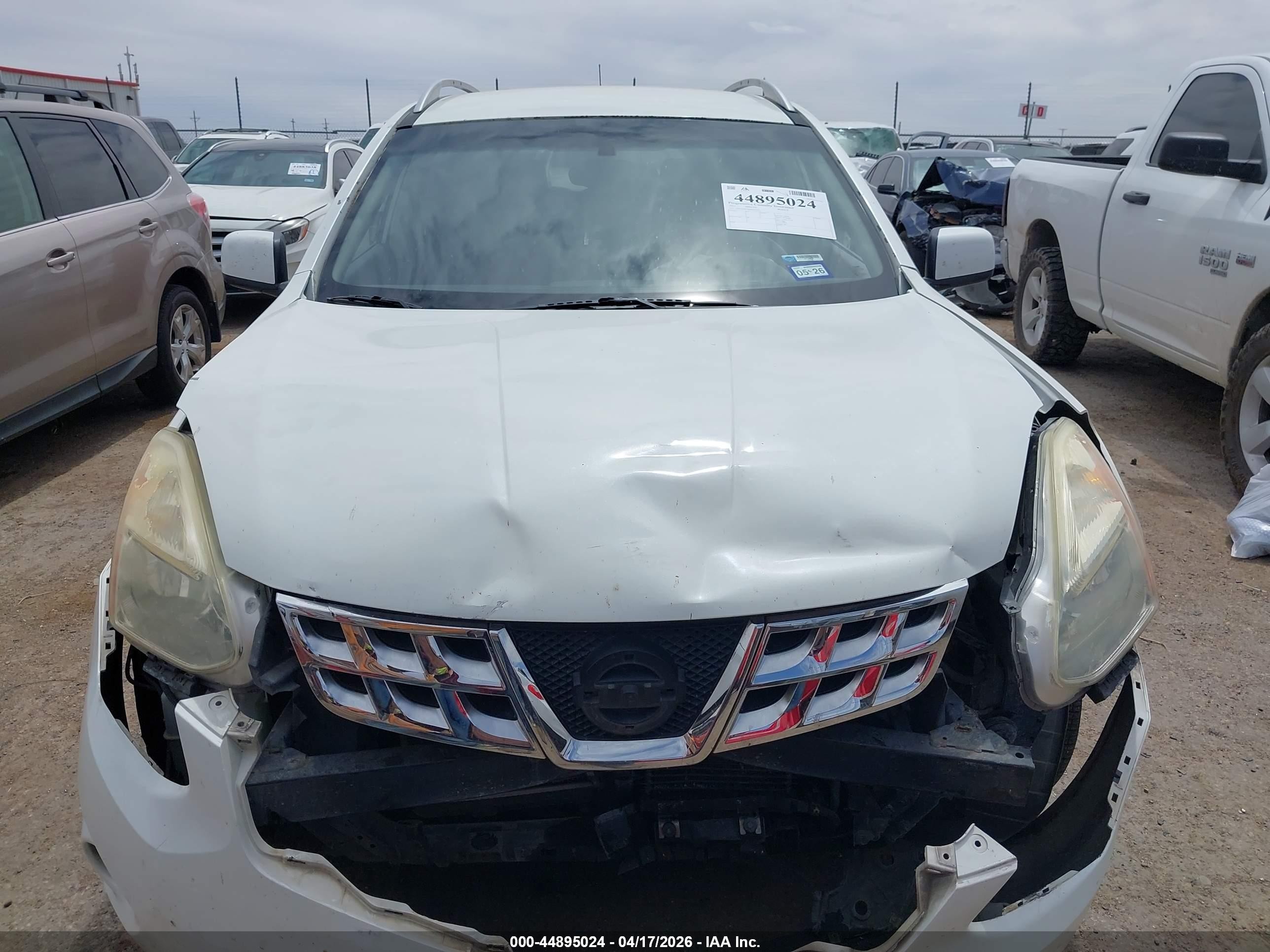 2013 Nissan Rogue Sv White vin: JN8AS5MT4DW004754