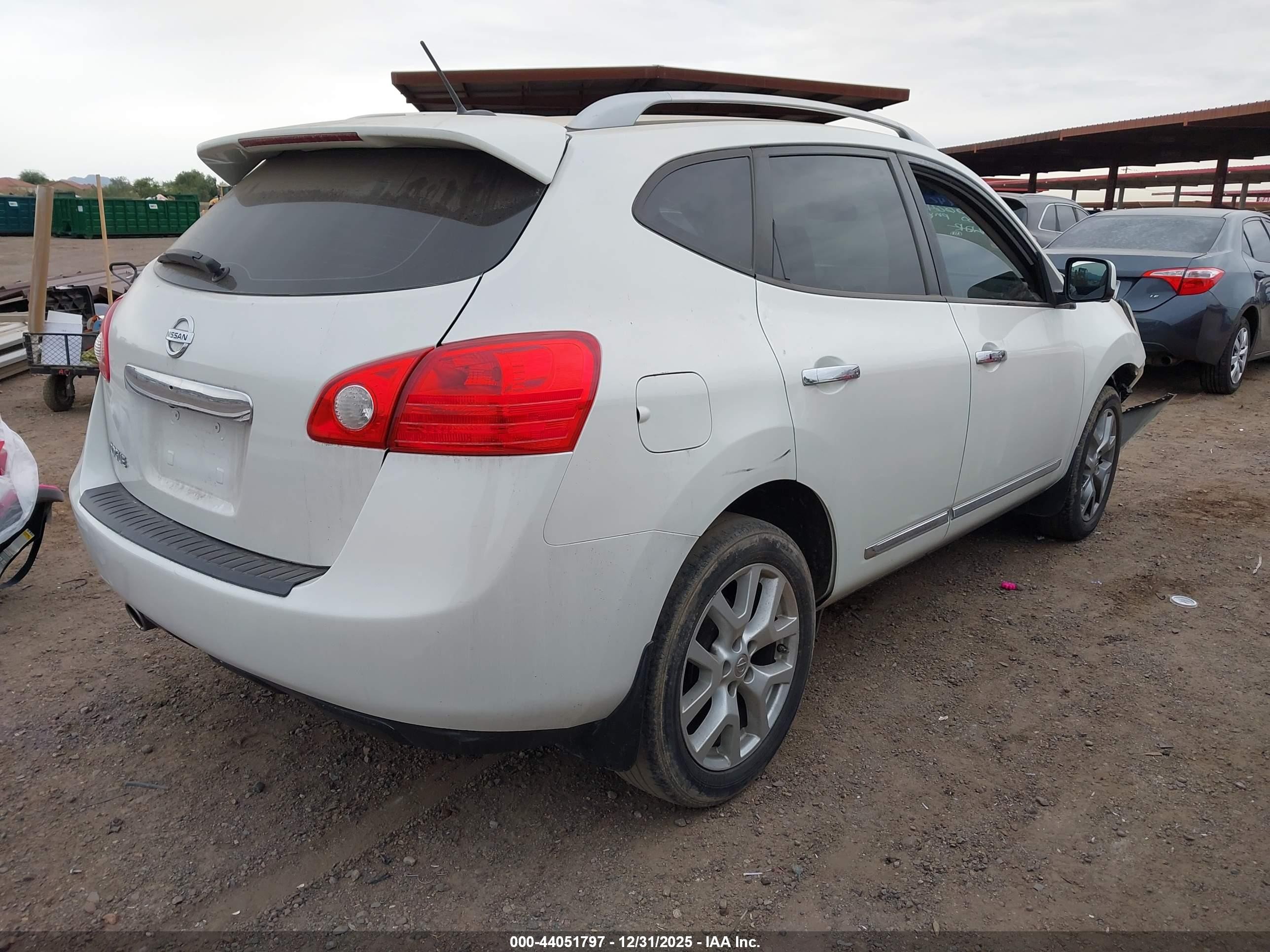 2013 Nissan Rogue Sv W/sl Pkg White vin: JN8AS5MT4DW006469