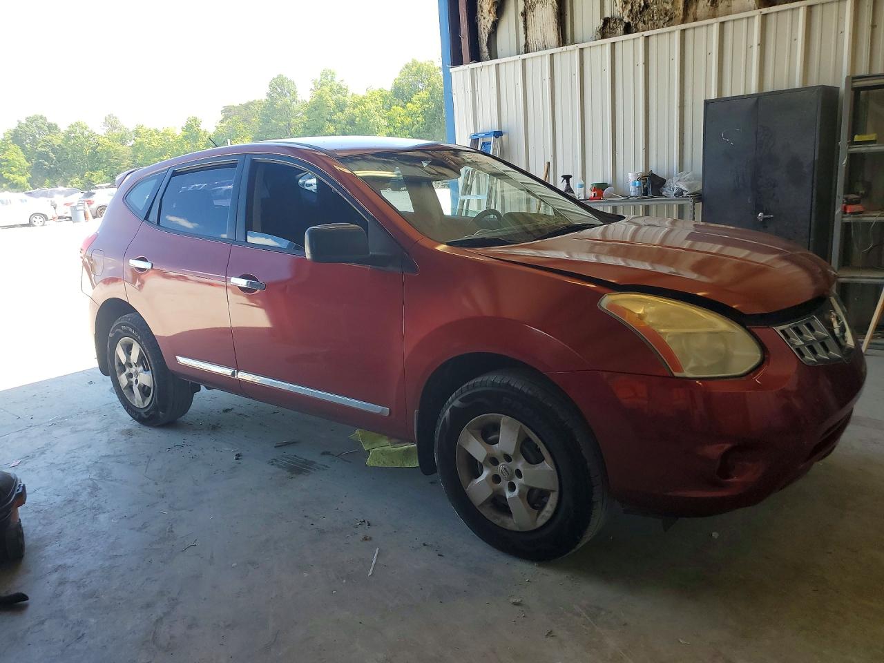 2013 Nissan Rogue S Red vin: JN8AS5MT4DW020081