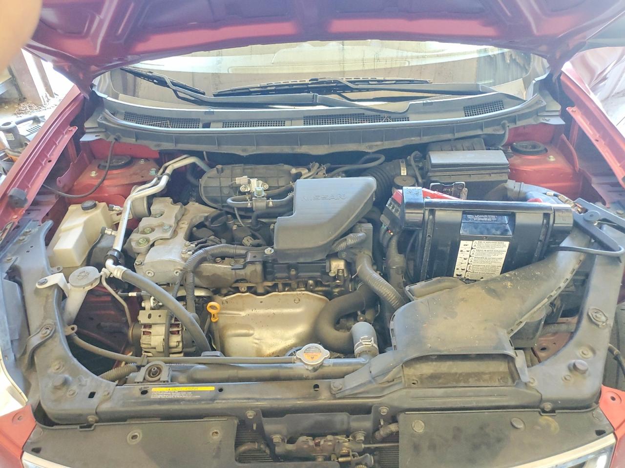 2013 Nissan Rogue S Red vin: JN8AS5MT4DW020081