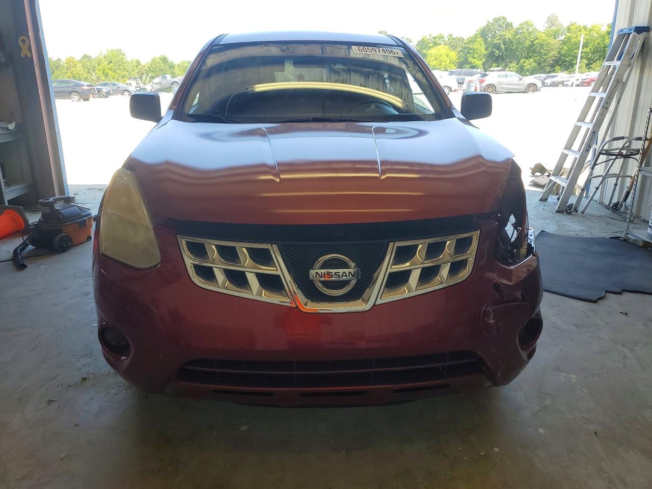 2013 Nissan Rogue S Red vin: JN8AS5MT4DW020081