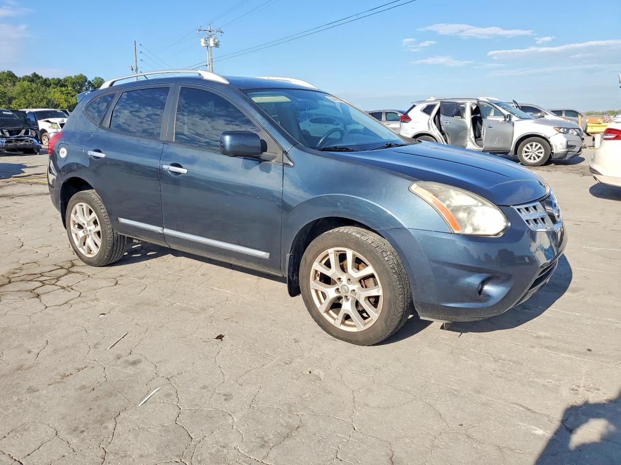 2013 Nissan Rogue S Blue vin: JN8AS5MT4DW022610