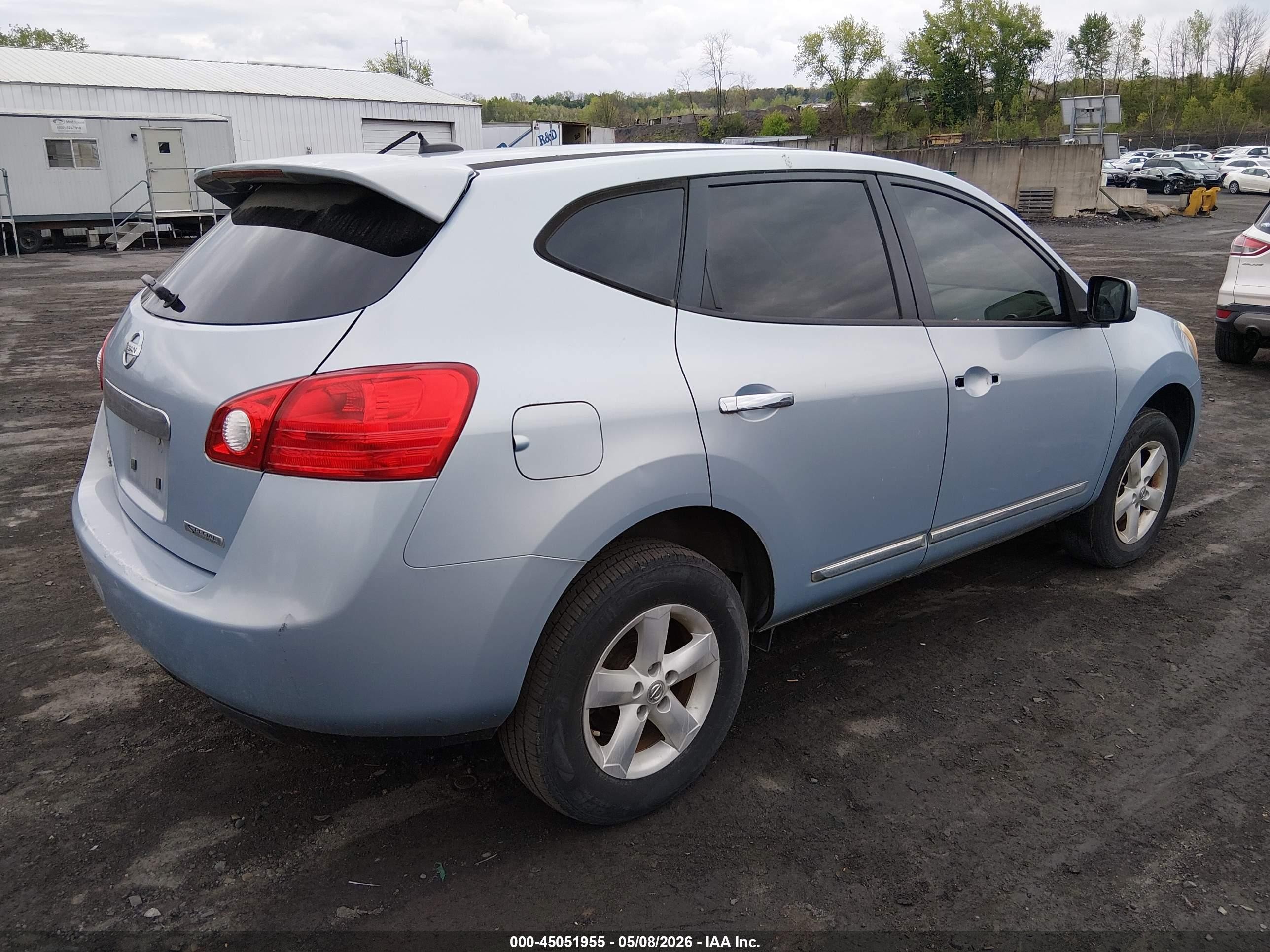 2013 Nissan Rogue S Blue vin: JN8AS5MT4DW023224