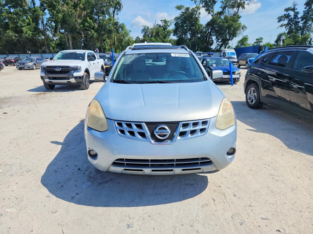 2013 Nissan Rogue S Silver vin: JN8AS5MT4DW028892