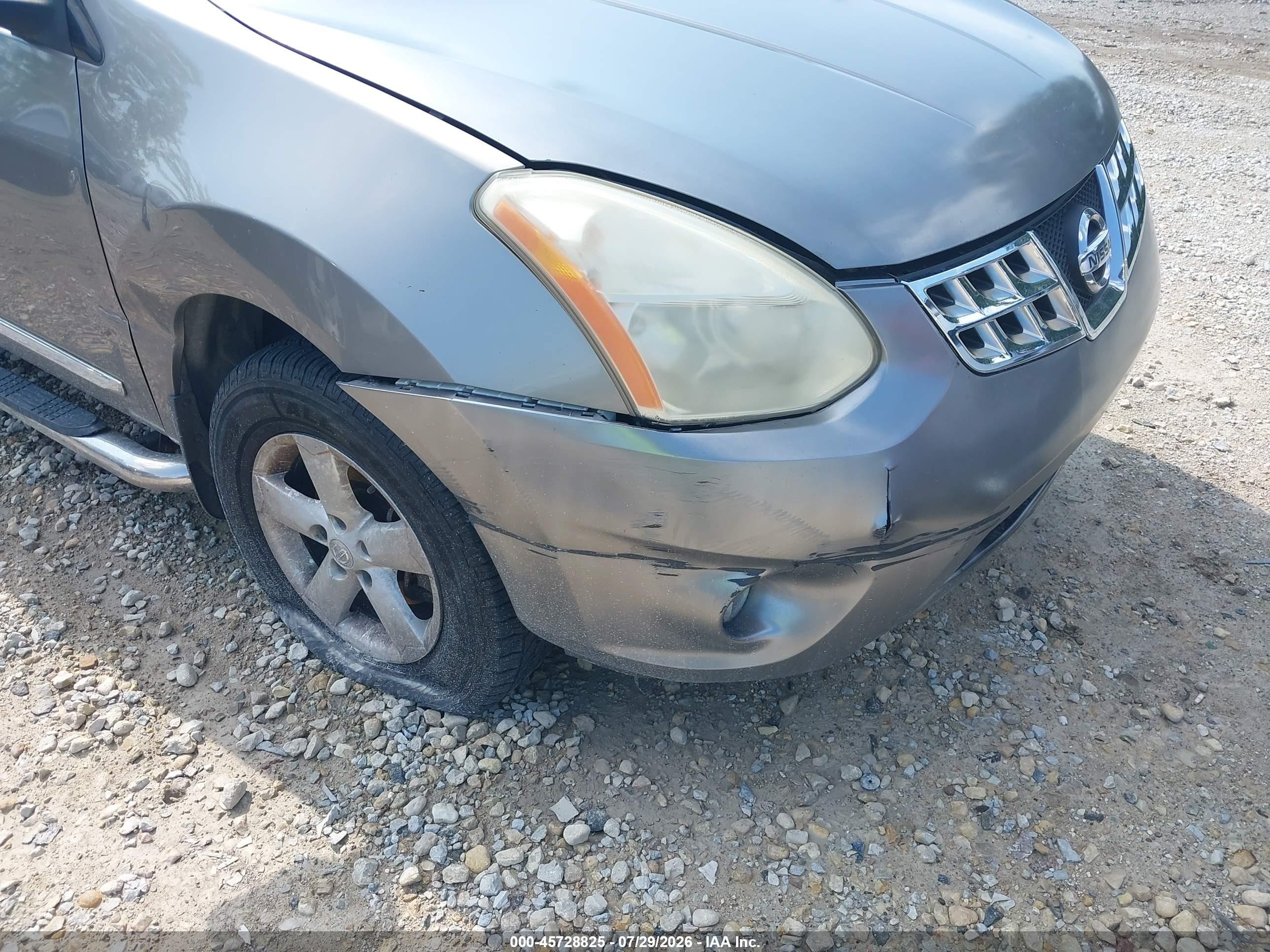 2013 Nissan Rogue S Серый vin: JN8AS5MT4DW038550