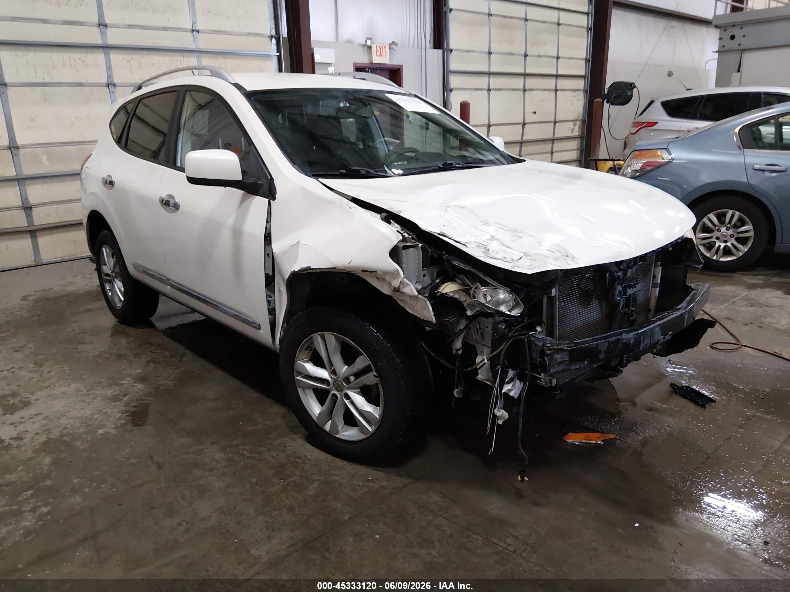2013 Nissan Rogue Sv White vin: JN8AS5MT4DW507734