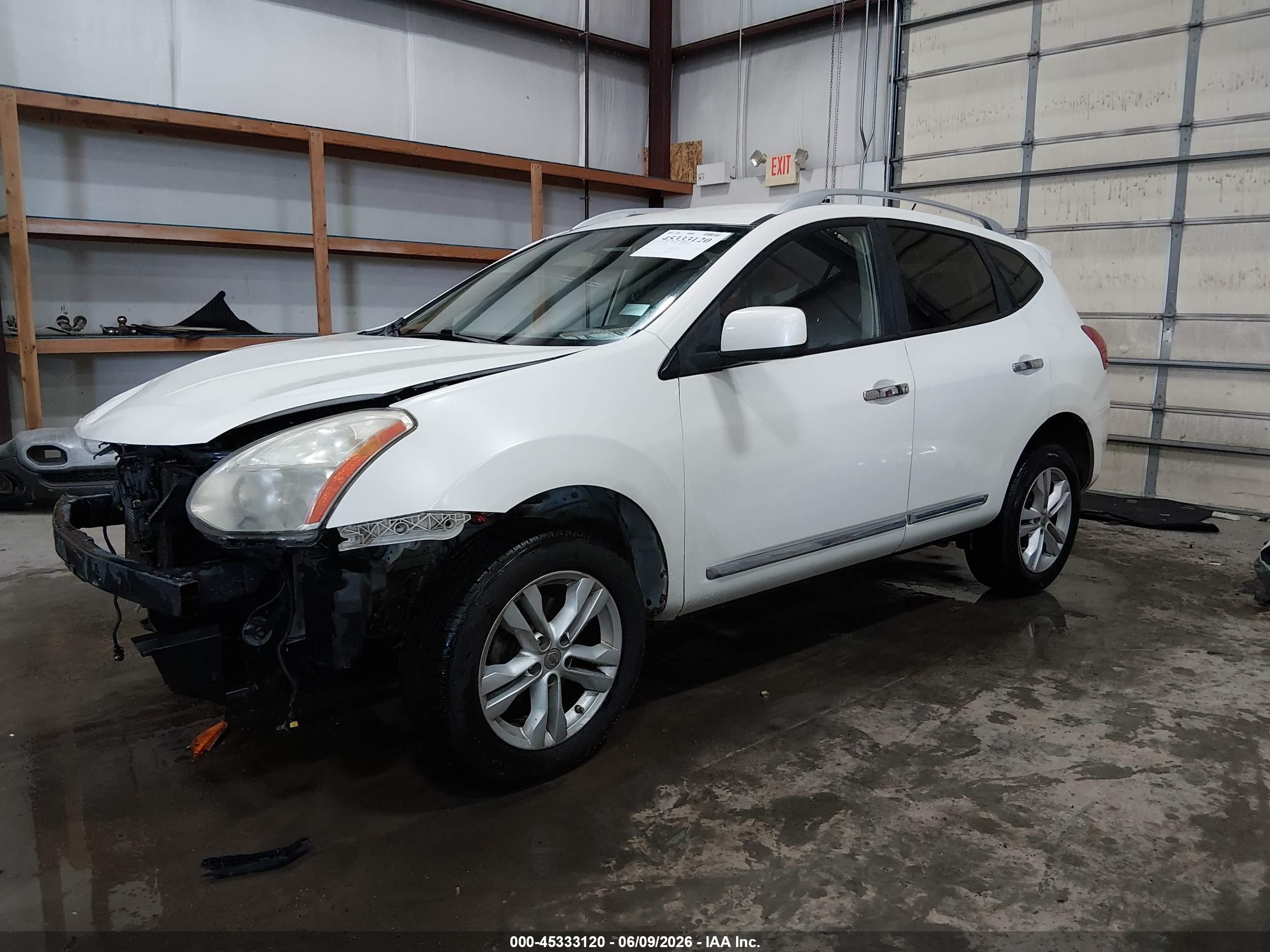 2013 Nissan Rogue Sv White vin: JN8AS5MT4DW507734