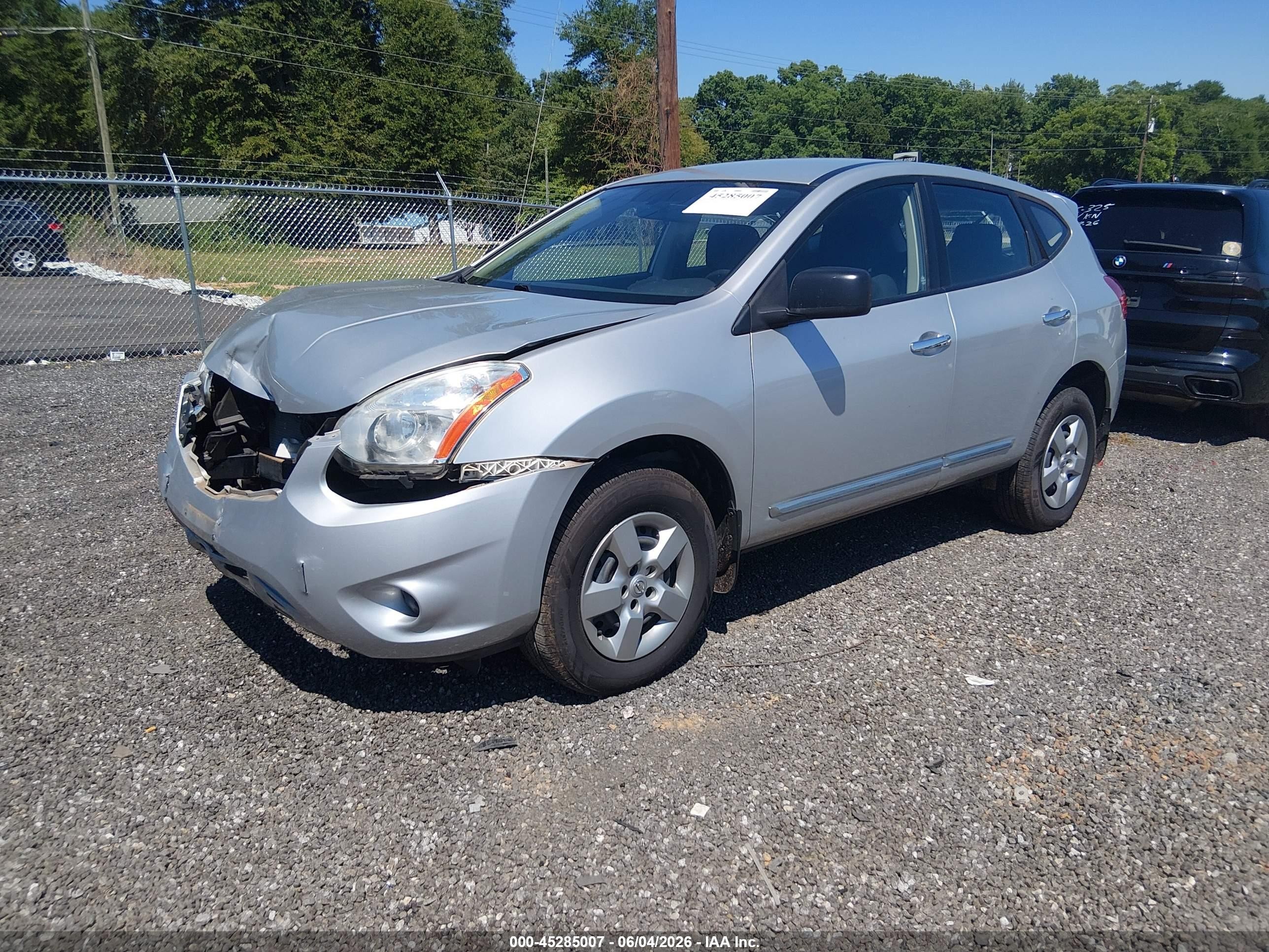 2013 Nissan Rogue S Silver vin: JN8AS5MT4DW508298