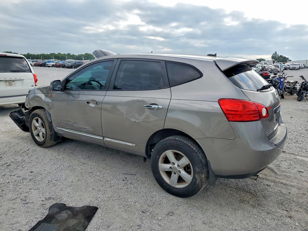 2013 Nissan Rogue S Gray vin: JN8AS5MT4DW520760