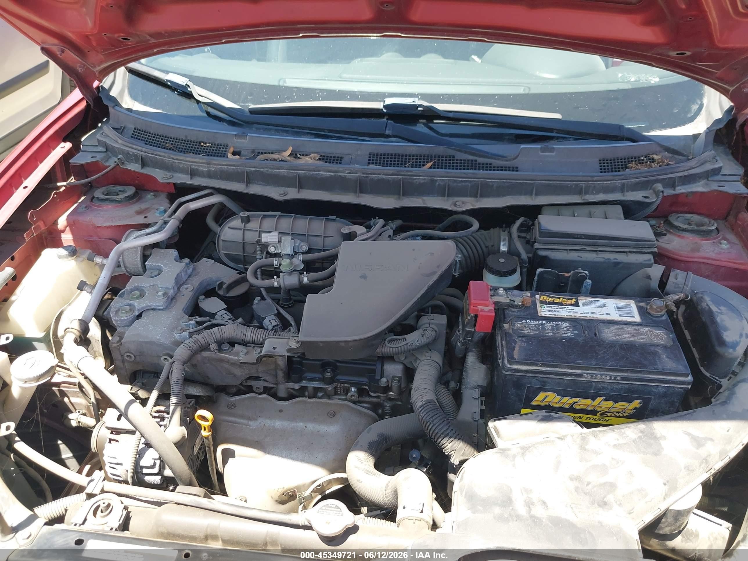2013 Nissan Rogue S Red vin: JN8AS5MT4DW524405
