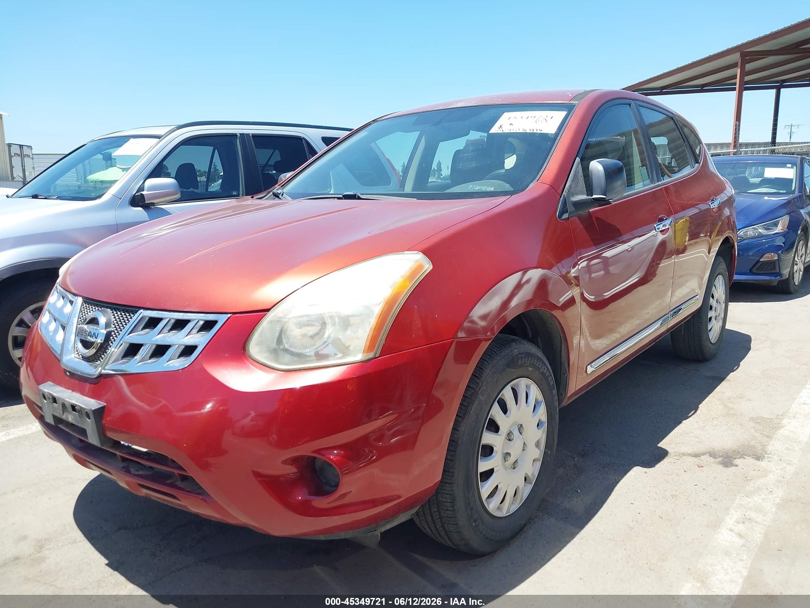 2013 Nissan Rogue S Red vin: JN8AS5MT4DW524405