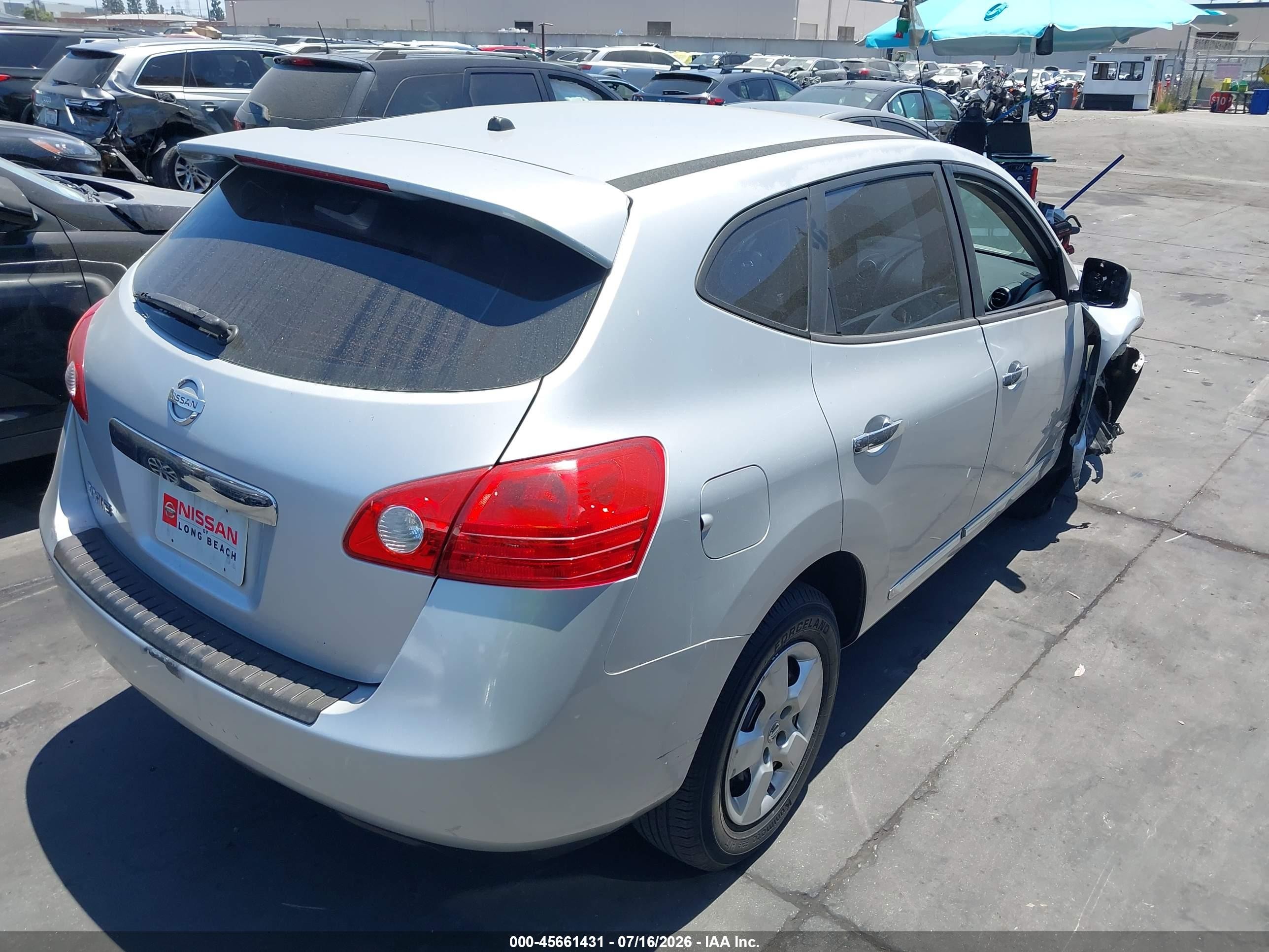 2013 Nissan Rogue S Silver vin: JN8AS5MT4DW533766