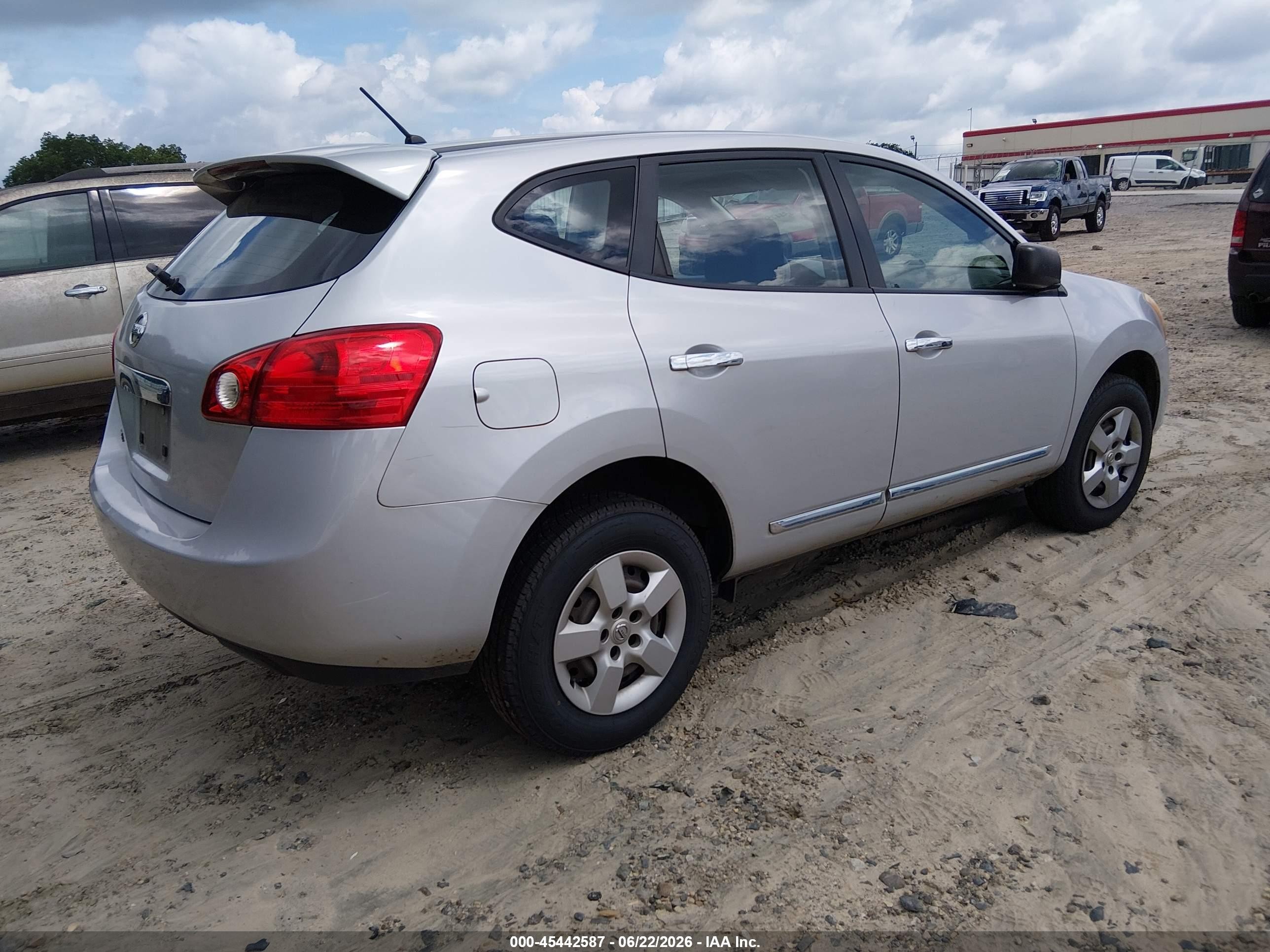 2013 Nissan Rogue S Silver vin: JN8AS5MT4DW536991
