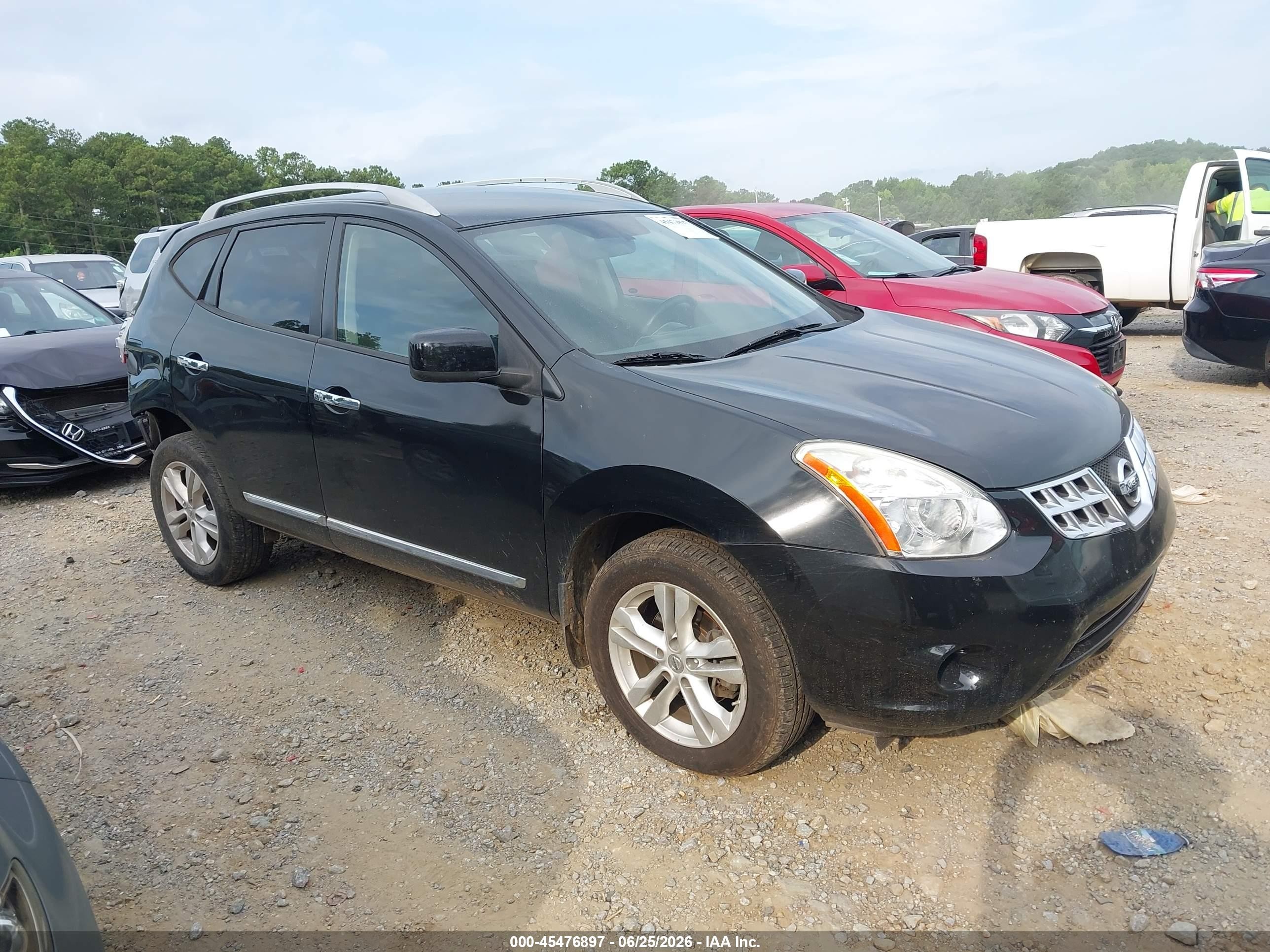 2013 Nissan Rogue Sv Black vin: JN8AS5MT4DW540717