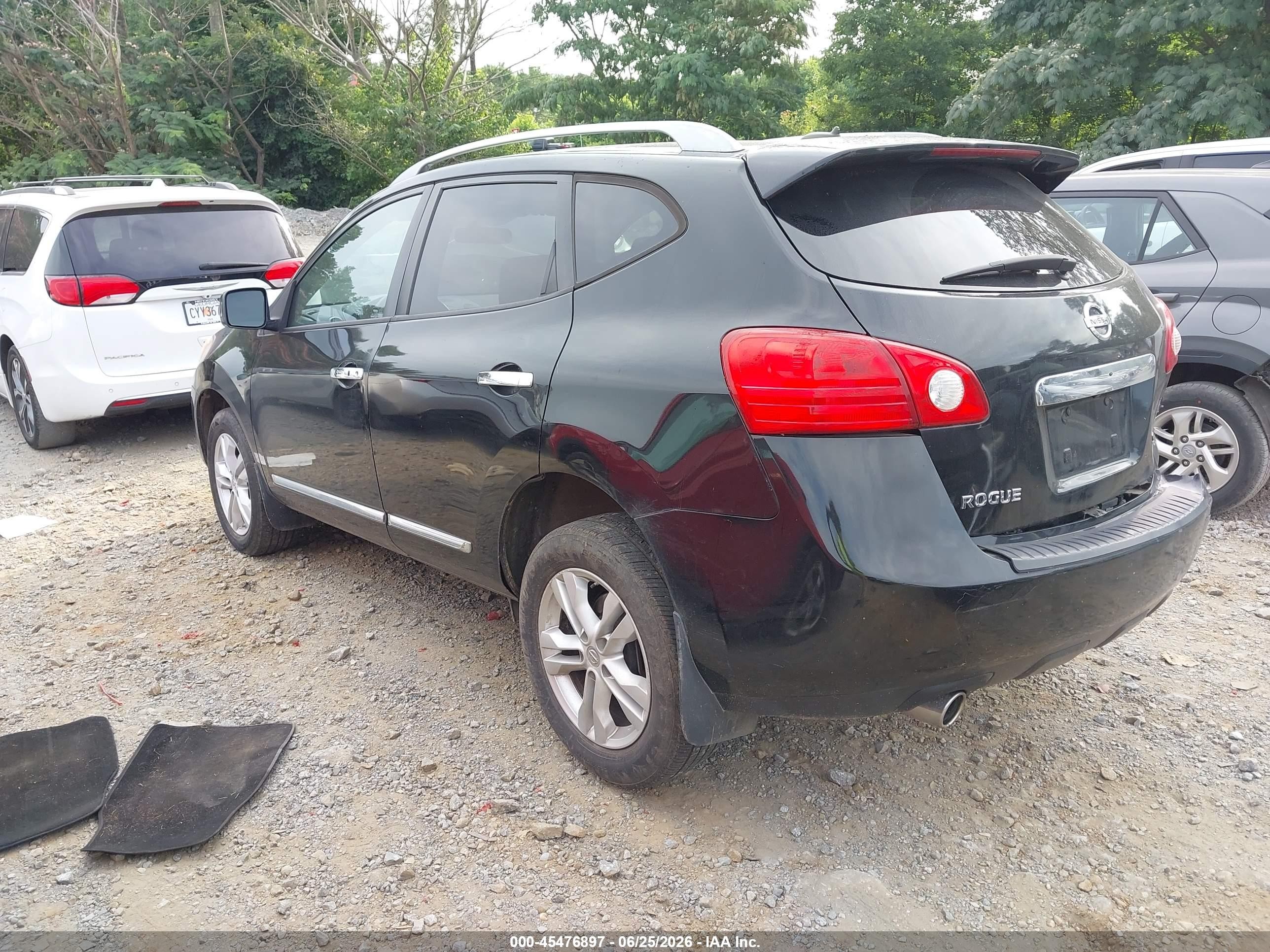 2013 Nissan Rogue Sv Black vin: JN8AS5MT4DW540717