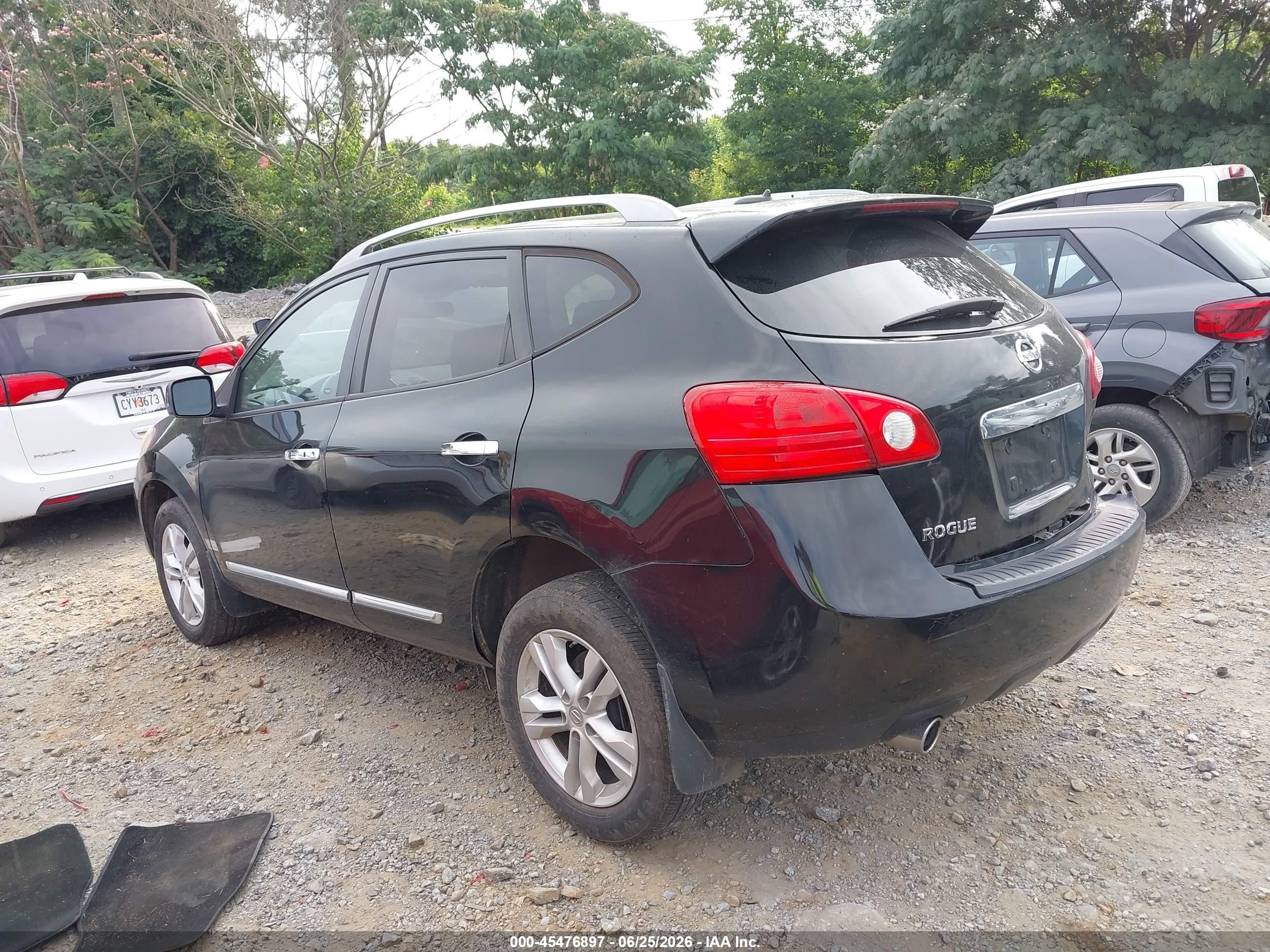 2013 Nissan Rogue Sv Black vin: JN8AS5MT4DW540717