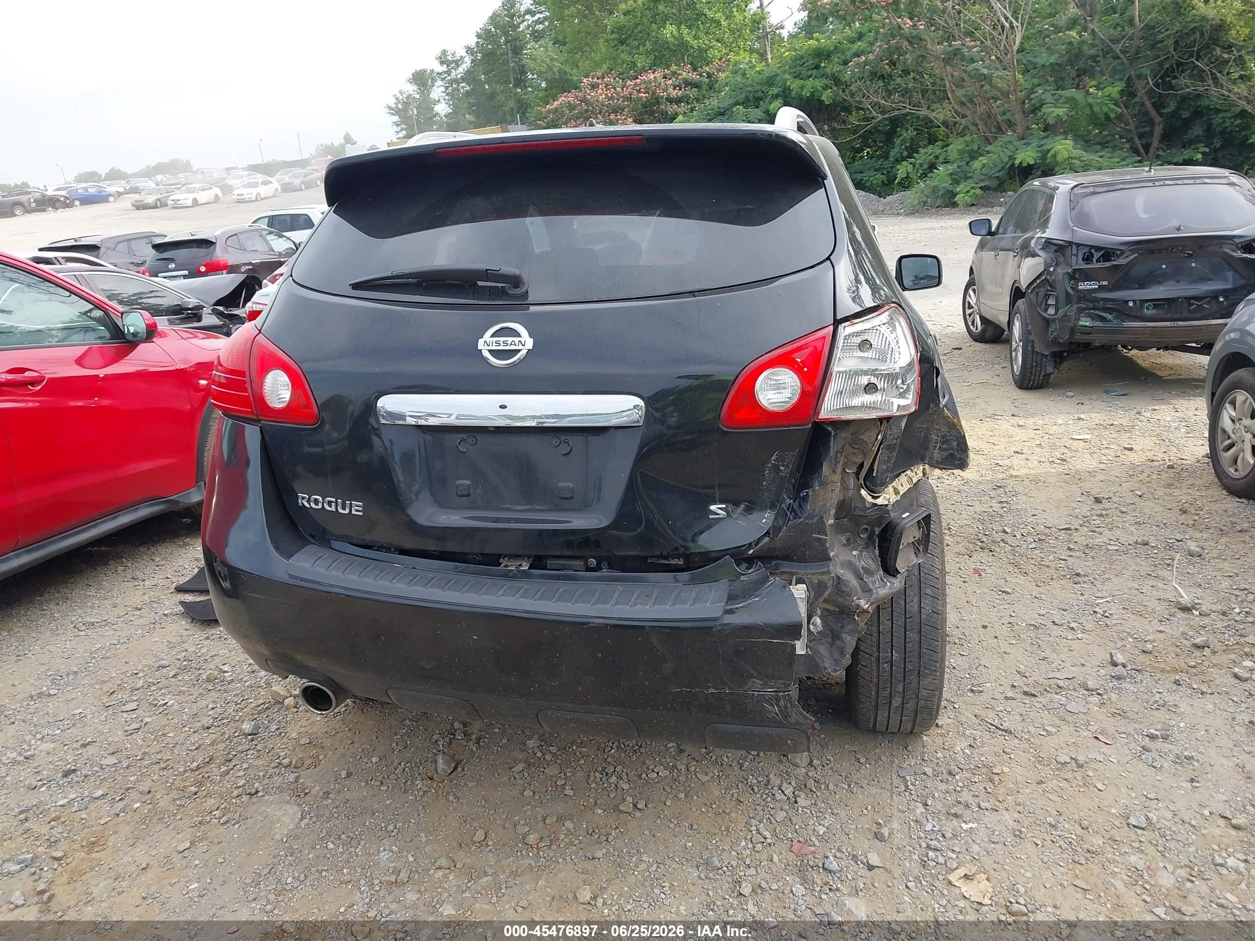 2013 Nissan Rogue Sv Black vin: JN8AS5MT4DW540717