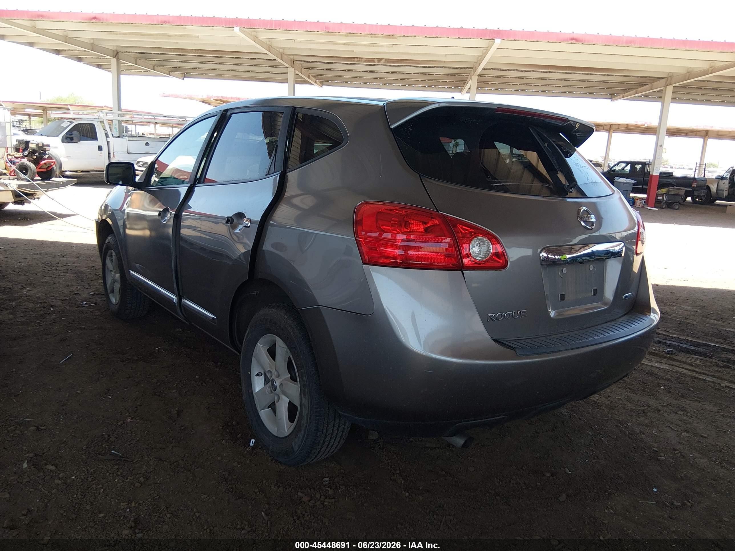 2013 Nissan Rogue S Gray vin: JN8AS5MT4DW541446