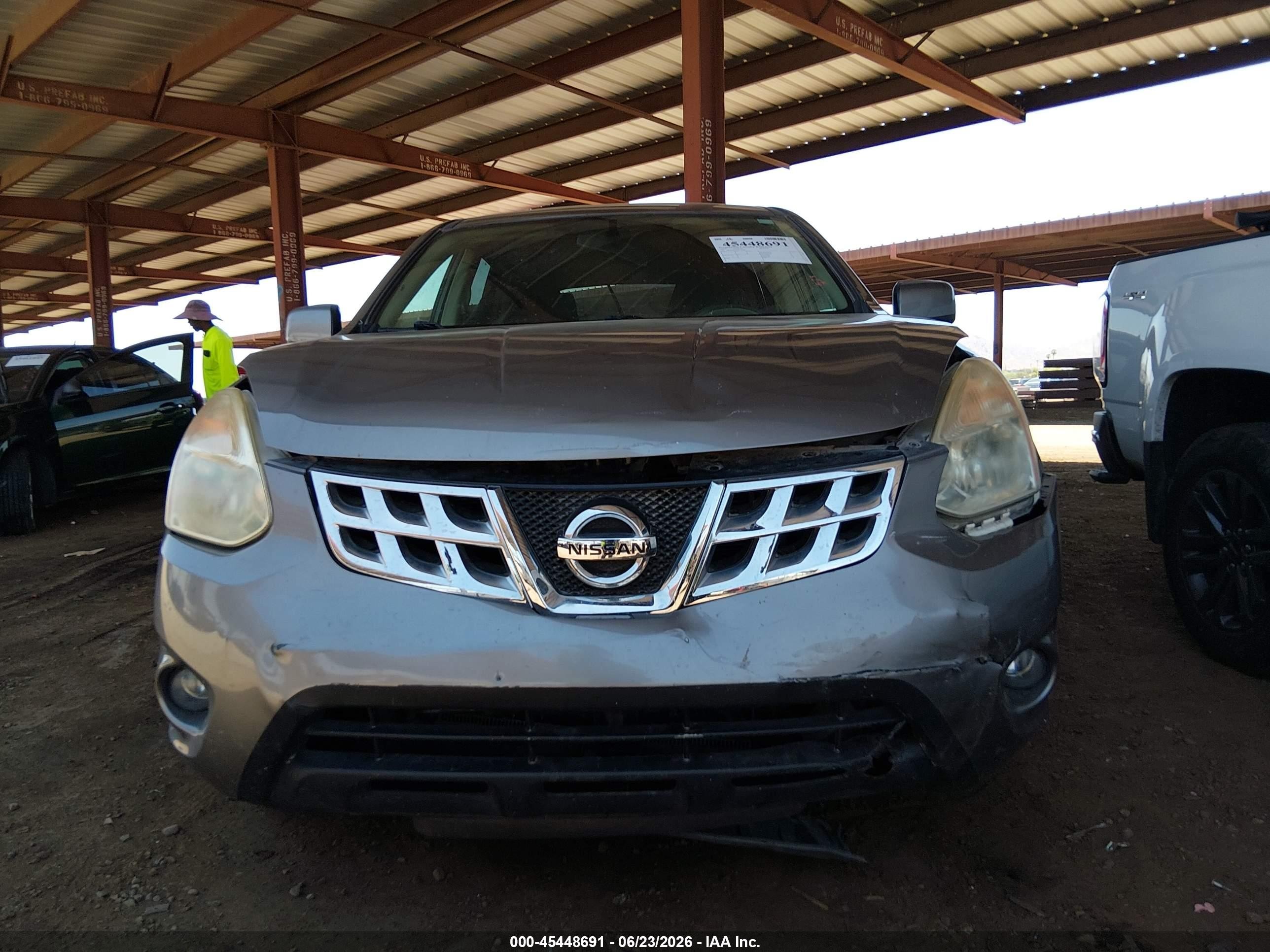 2013 Nissan Rogue S Gray vin: JN8AS5MT4DW541446