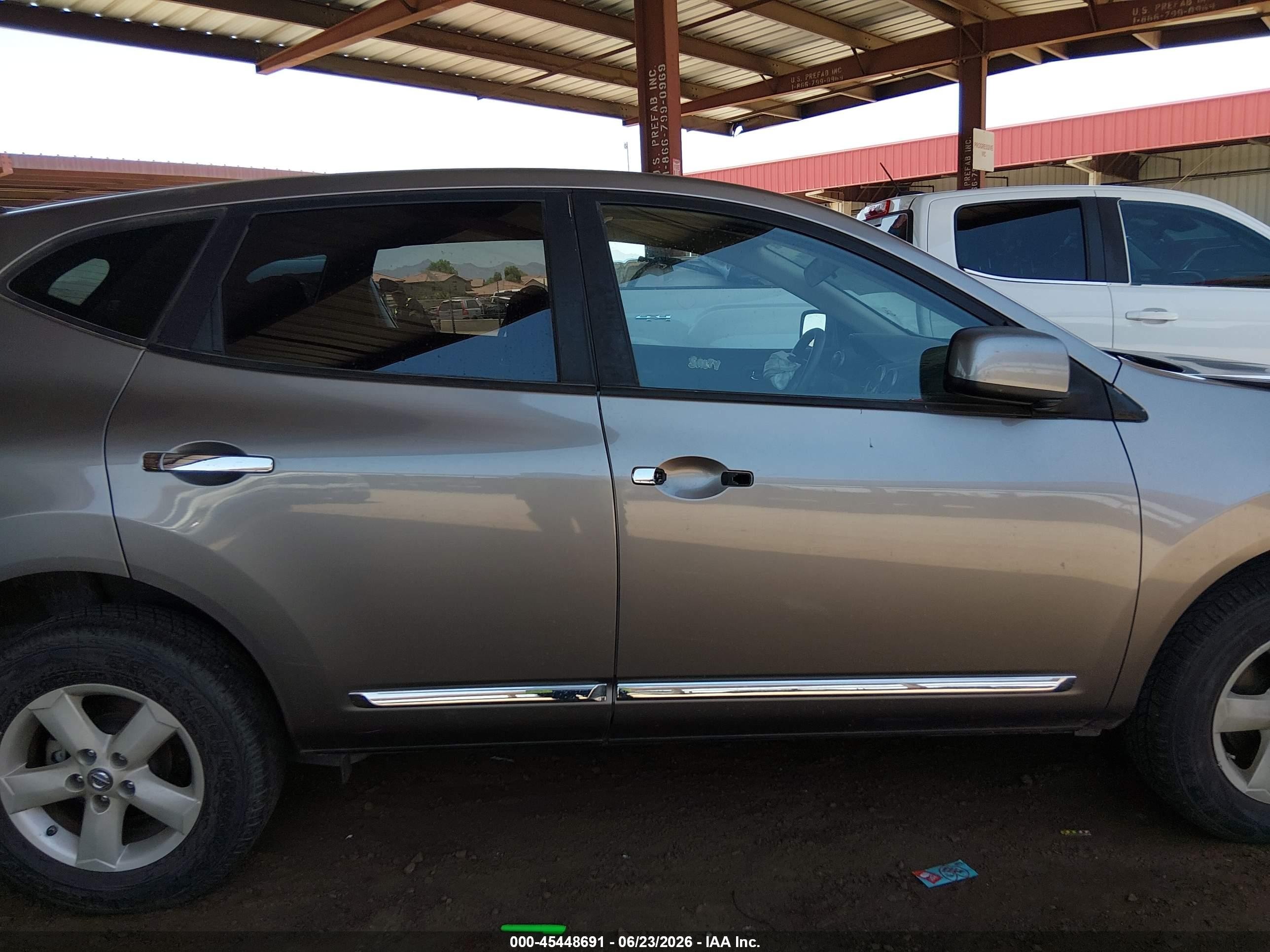 2013 Nissan Rogue S Gray vin: JN8AS5MT4DW541446
