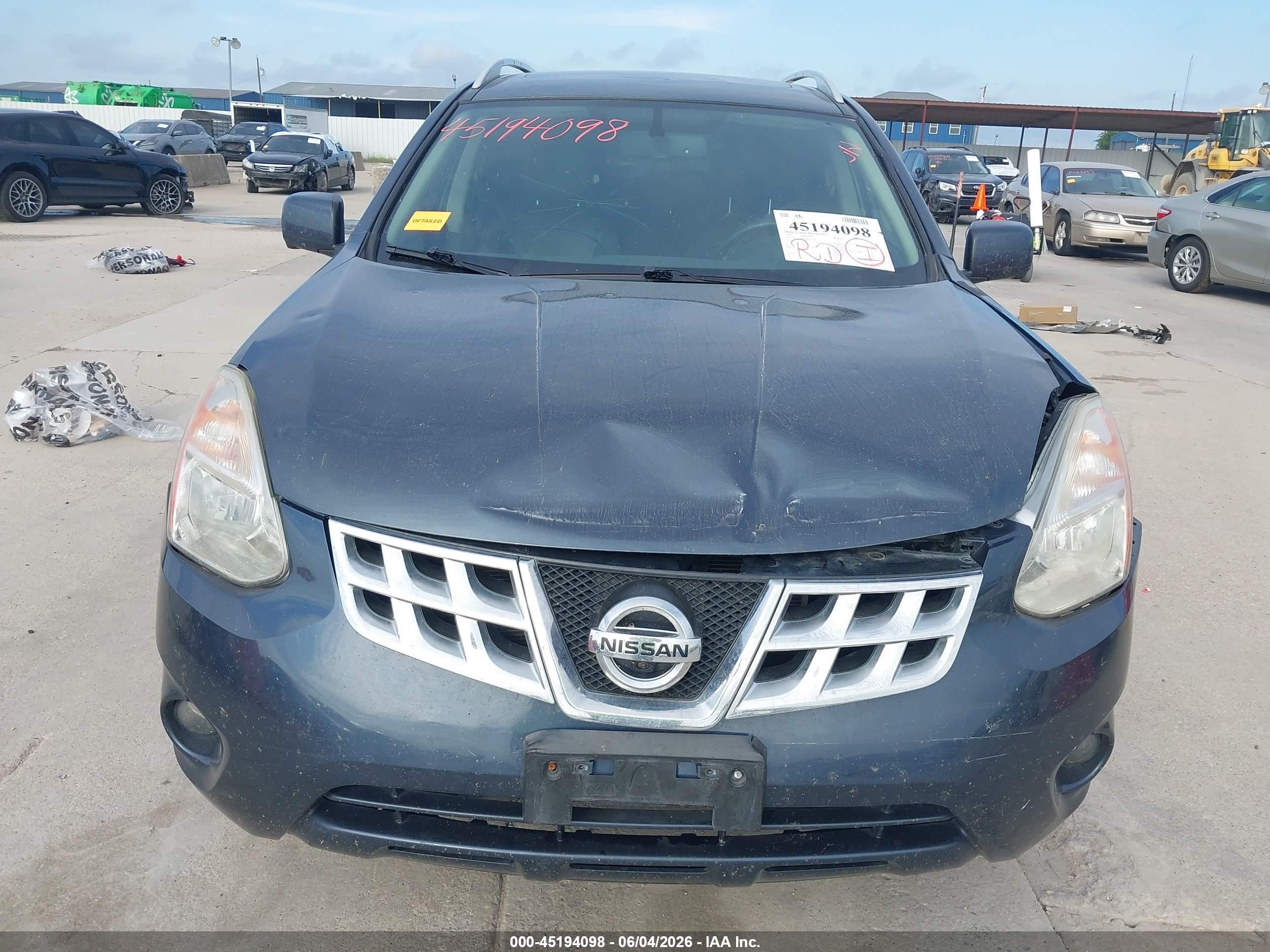 2013 Nissan Rogue Sv W/sl Pkg Gray vin: JN8AS5MT4DW542547